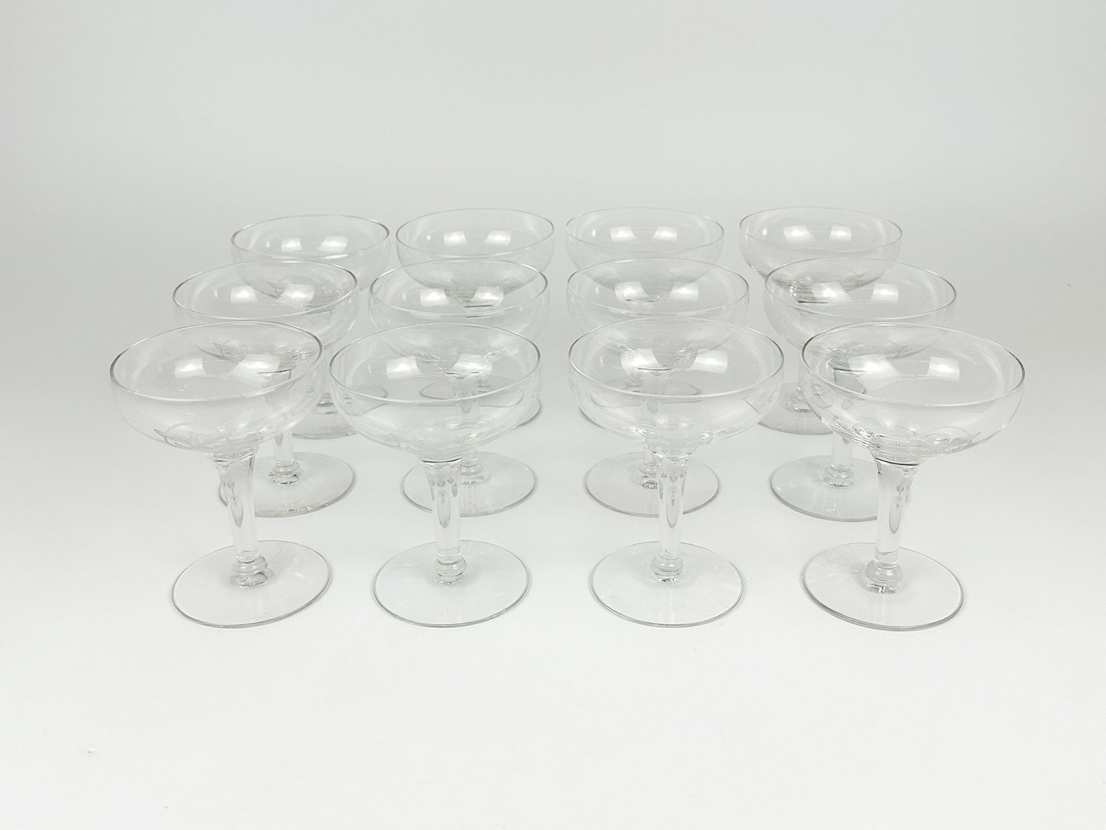 SS United States Champagne Glasses w/ US Lines Eagle Logo (12)