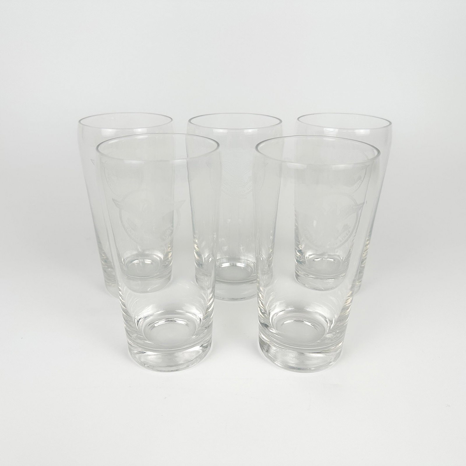 SS United States Water Tumbler Glasses w/ United States Line Logo (5)