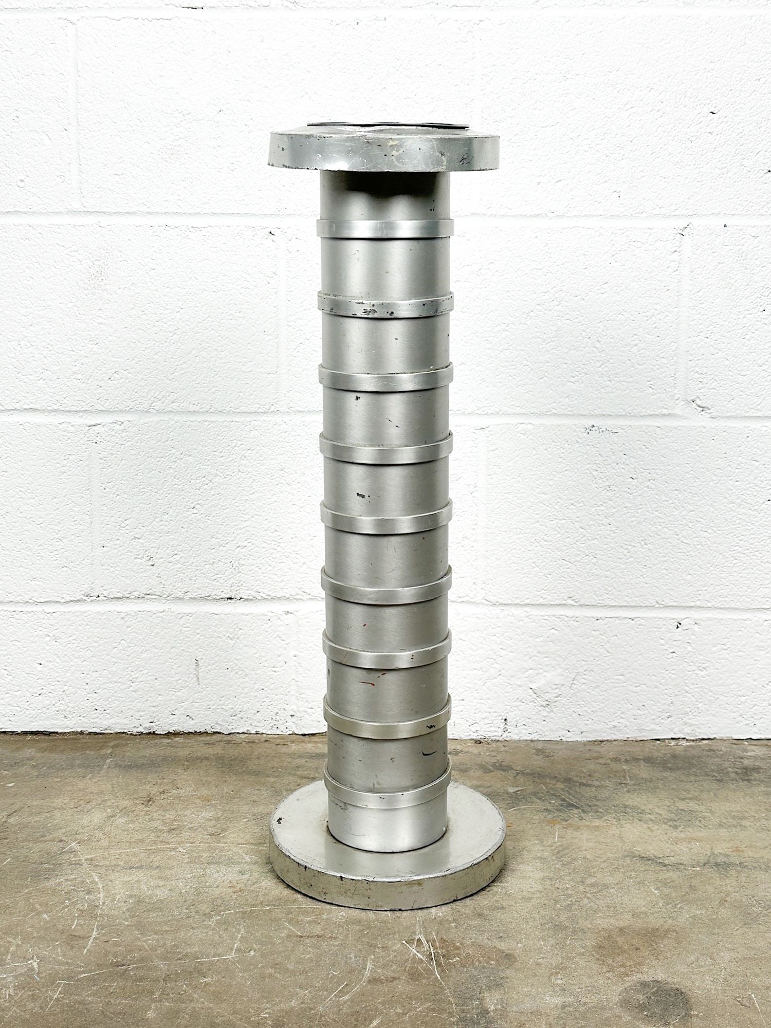 SS United States Tourist Class Aluminum Ash Stand