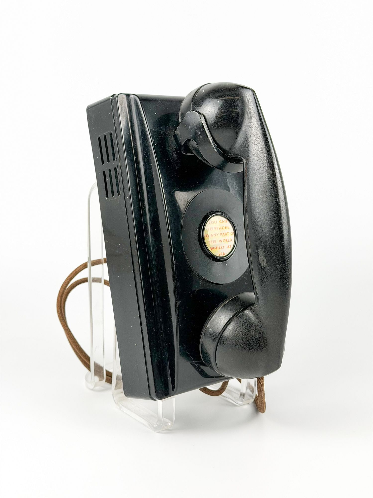 SS United States Bakelite Wall Bar Telephone, Rewired for Contemporary Use (1 of 5)