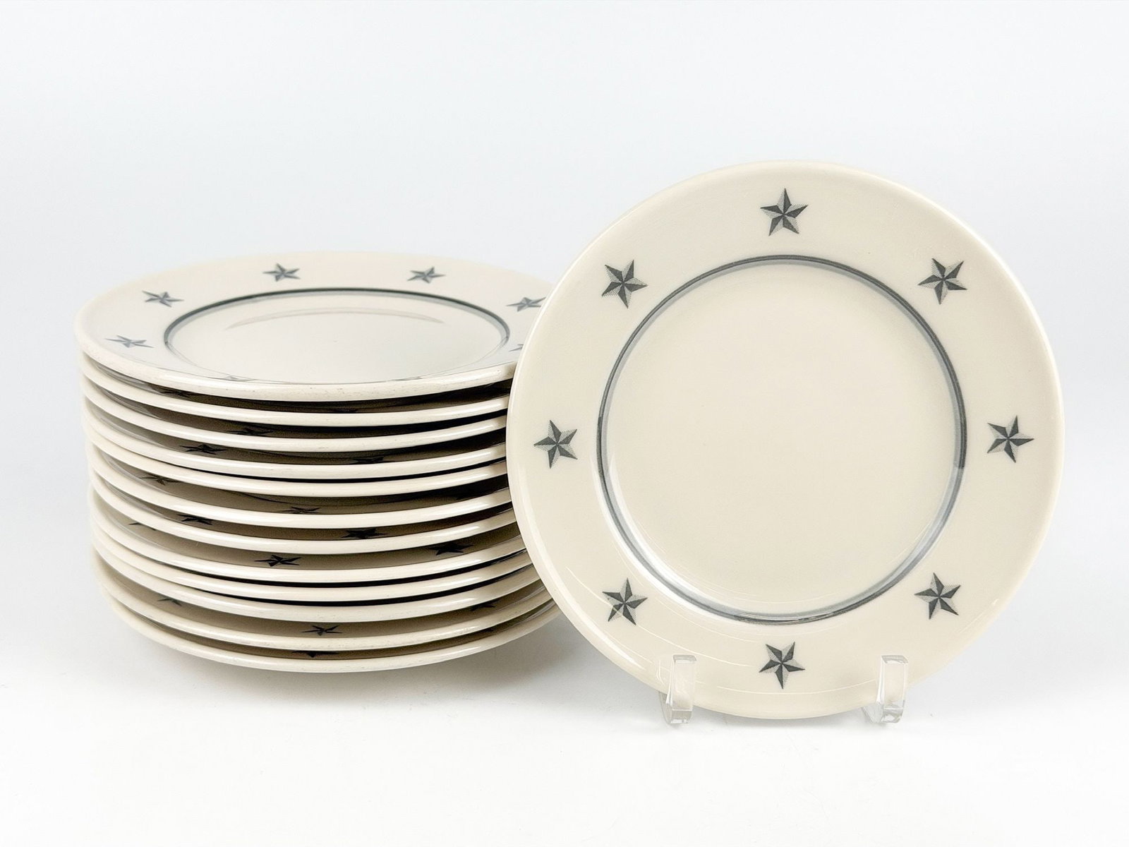 SS United States Bread Plates 6.5 Inch Made by Lamberton Sterling (13) (1 of 6)
