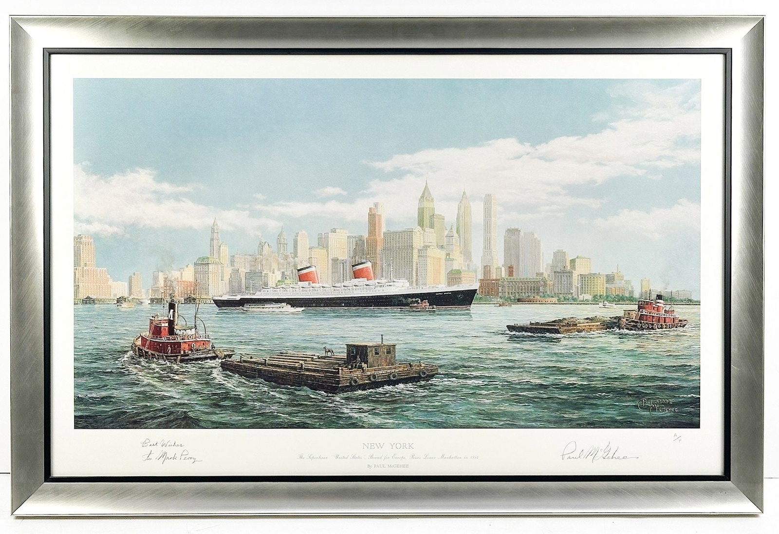 SS United States Paul McGehee Signed Artist's Print