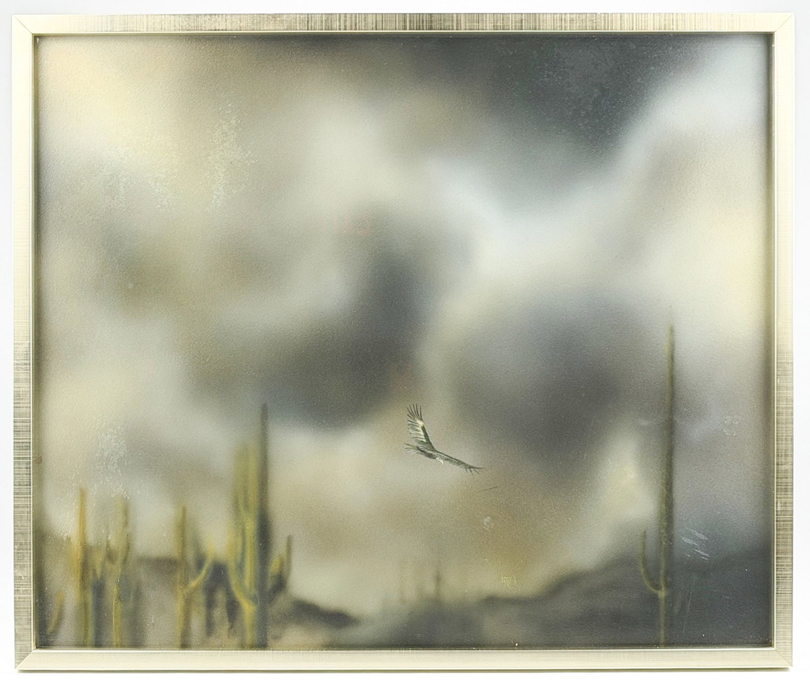 Don Warren Acrylic on Paper, The Hunt, Saguaro Cacti, 1975 (1 of 8)