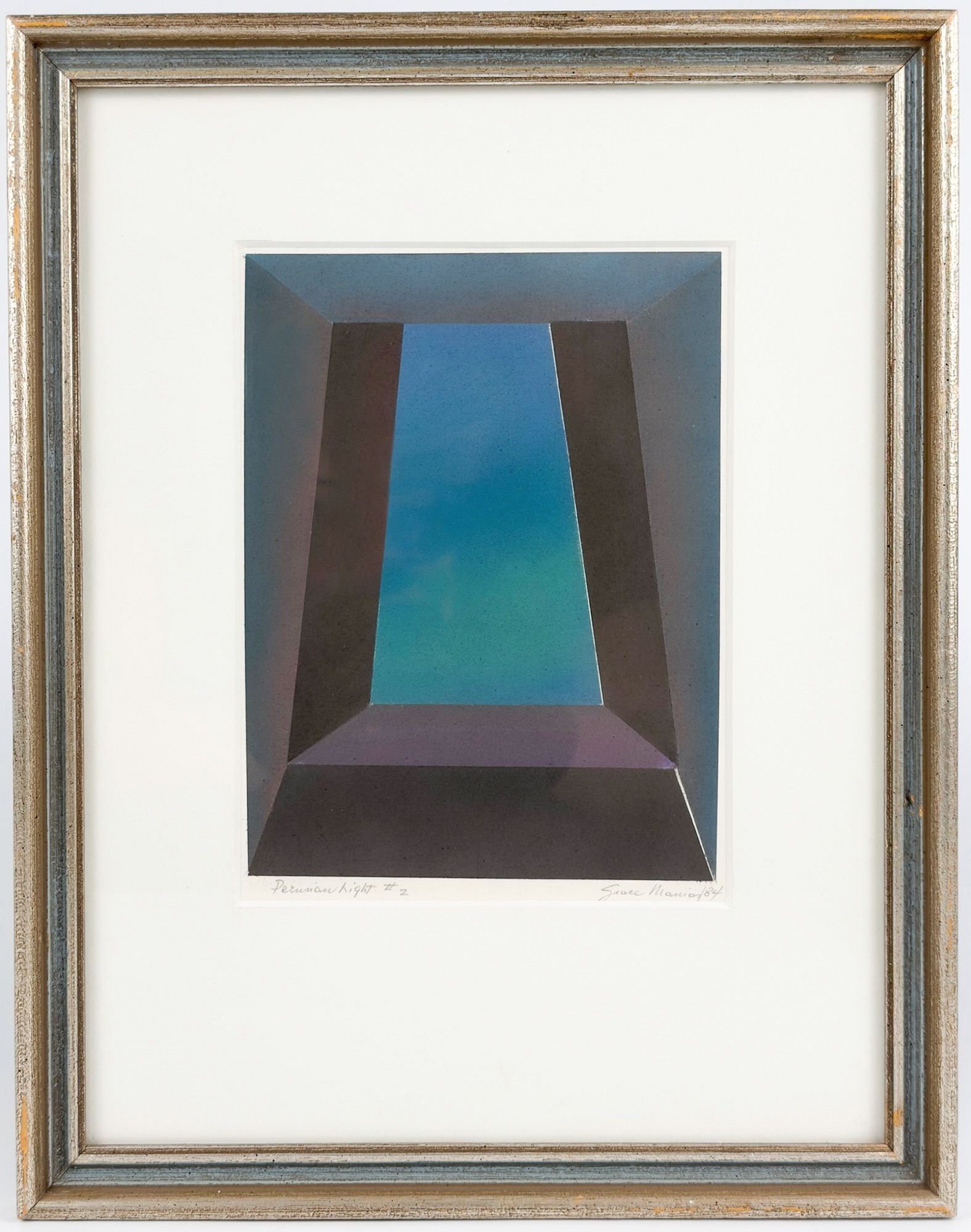 Grace Manias (20th Century) Pastel on Paper, Peruvian Light #2, 1984 (1 of 6)