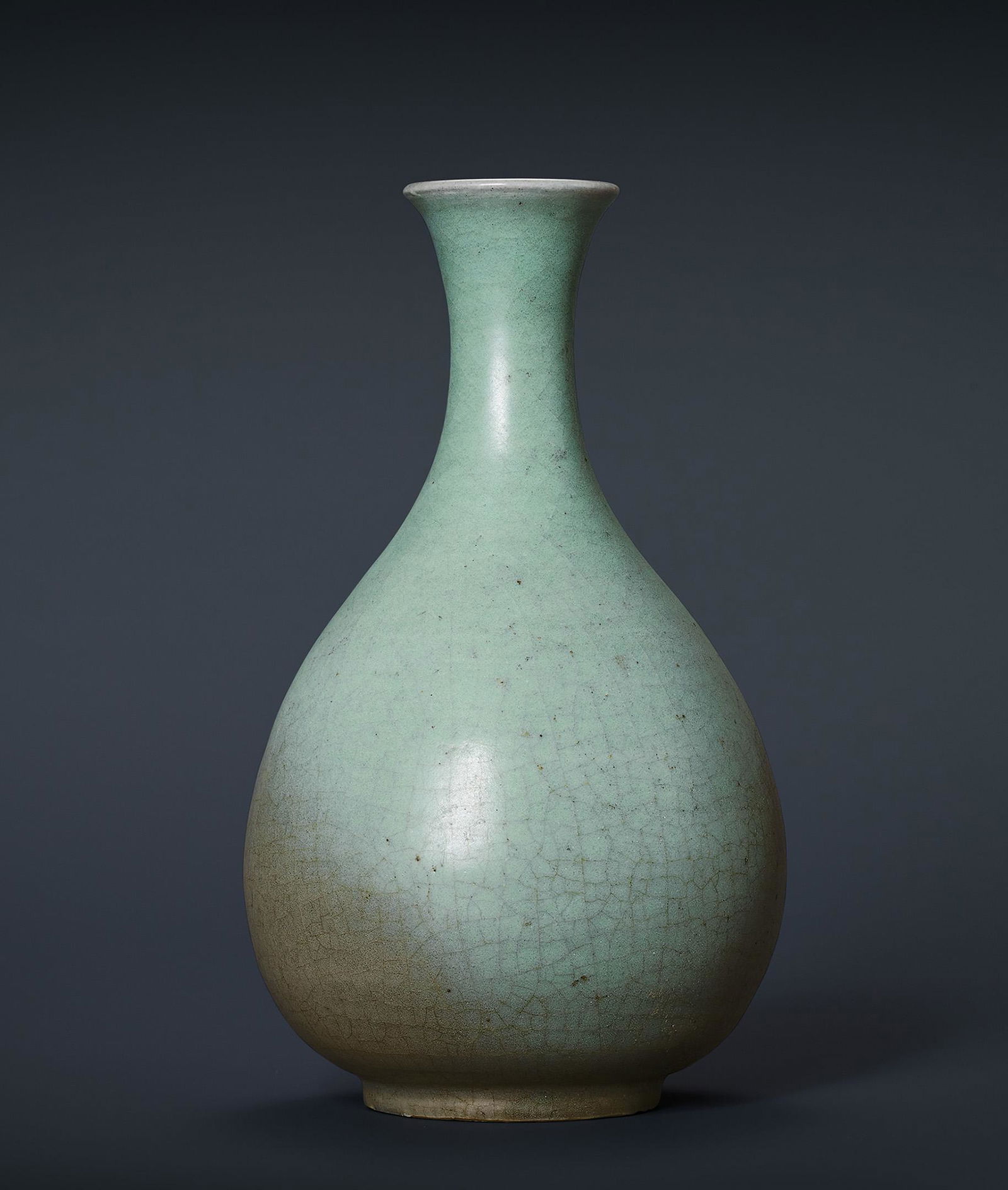 A Rare Celadon-Glazed Yuhuchun Vase, 13th/14c. (1 of 7)
