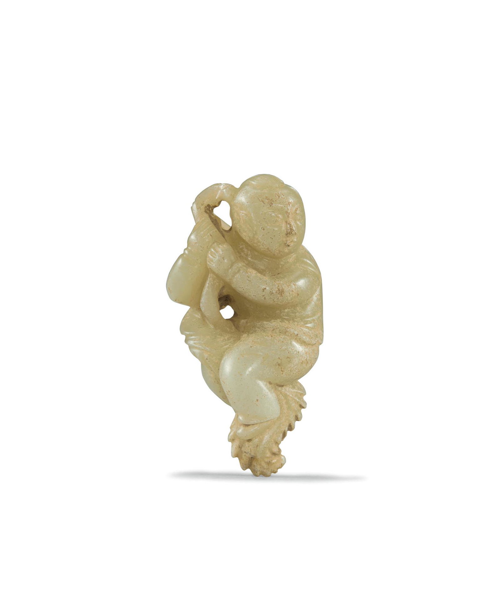 A White Jade Boy, Ming Dynasty Or Earlier (1 of 1)