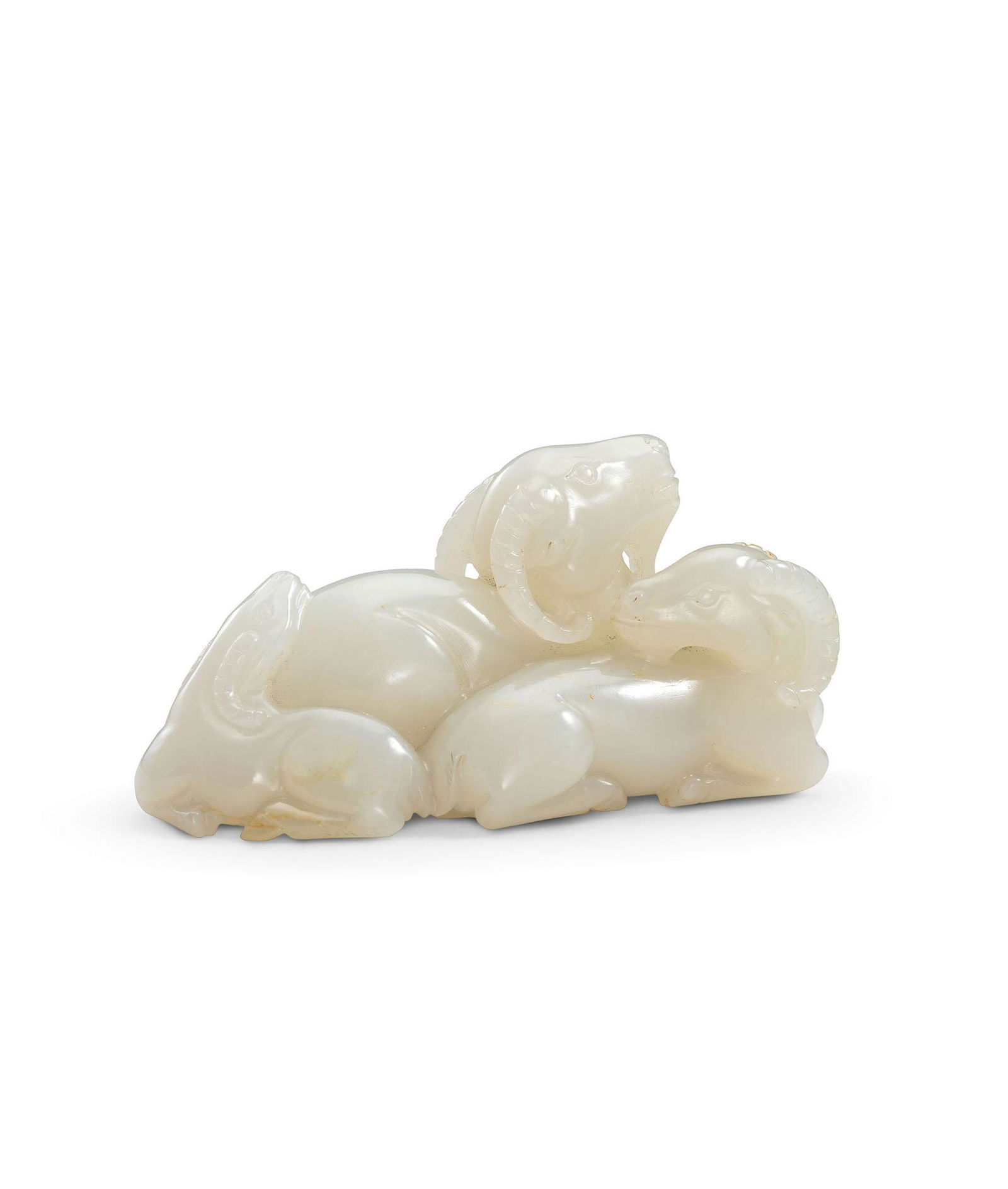 A White Jade 'Goat' Brush Rest (1 of 1)