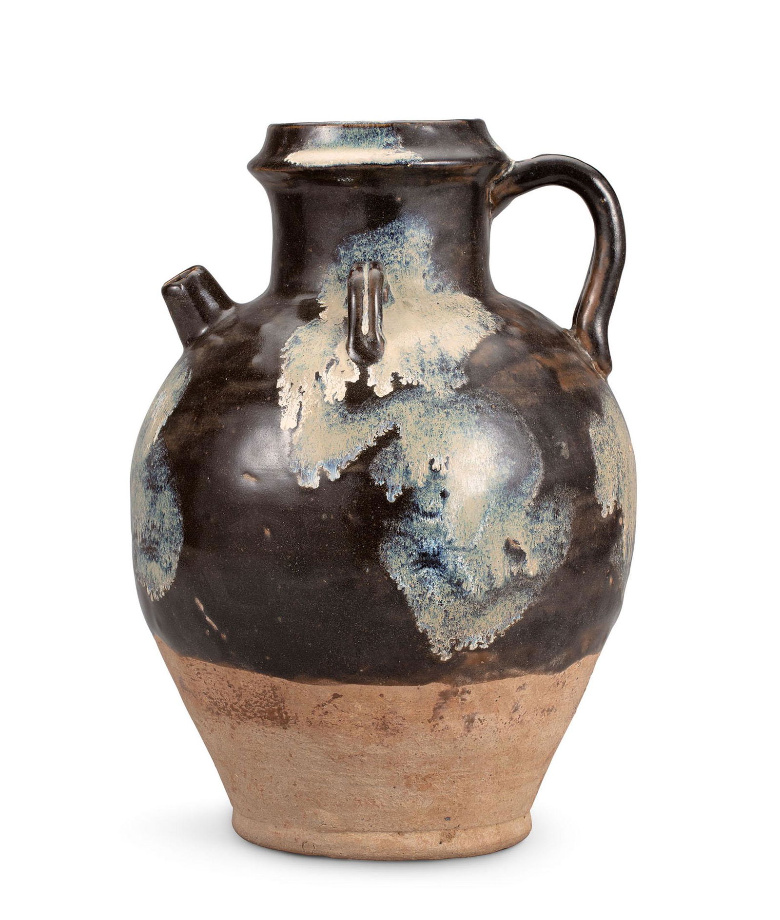 A Black and Blue-Glazed Ewer, Tang Dynasty (1 of 1)