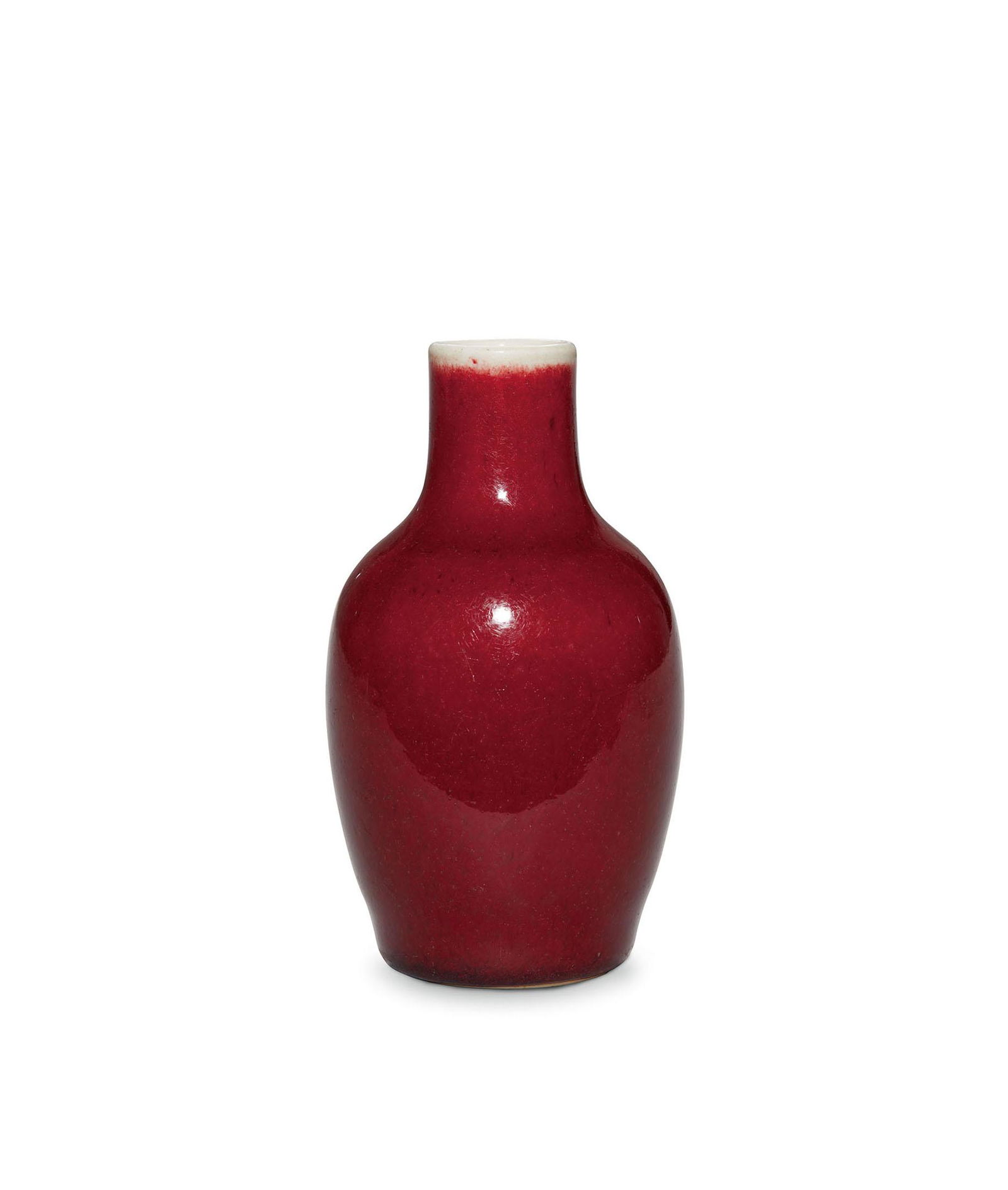 A Red-Glazed Vase, Qing Dynasty (1 of 2)