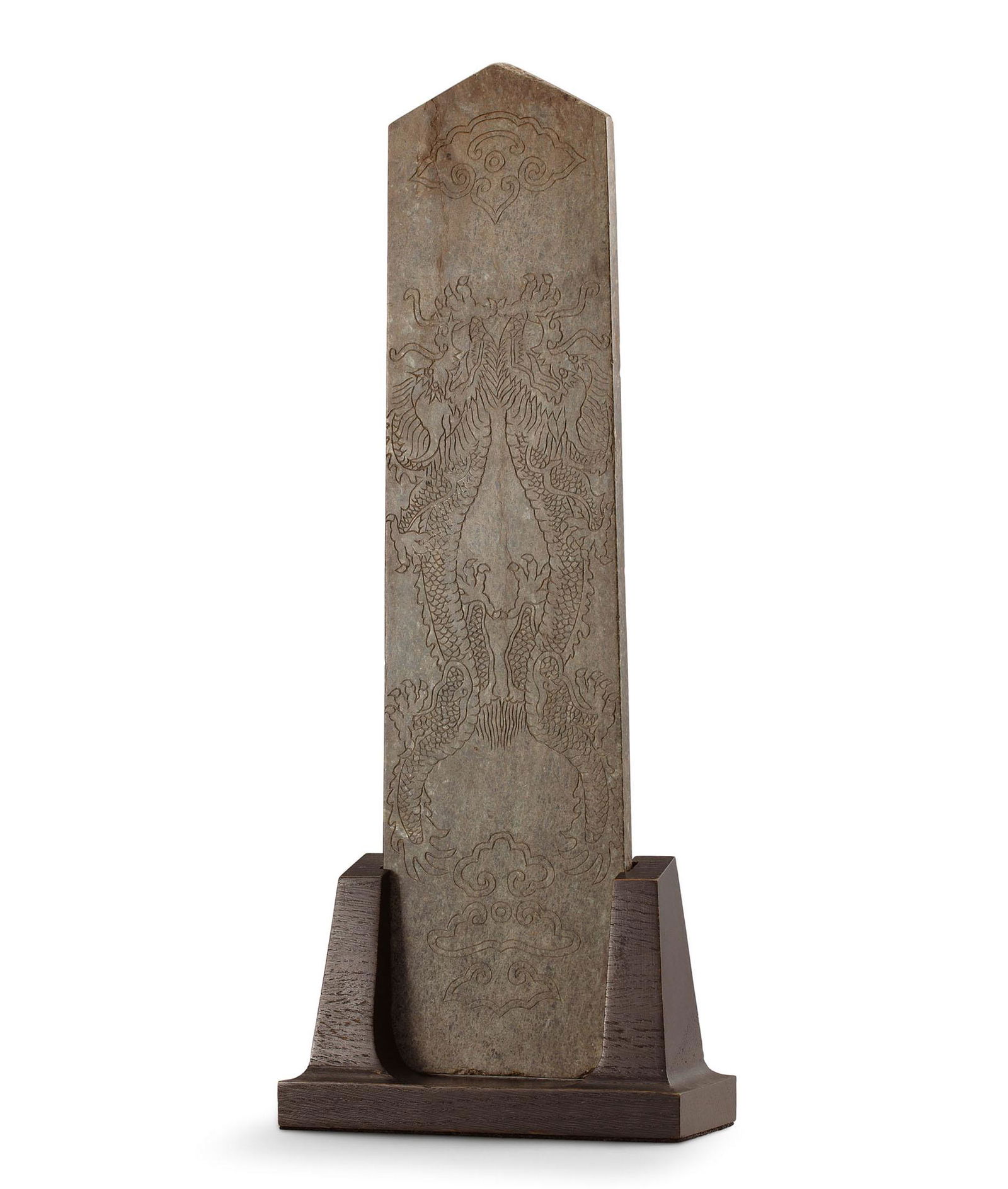 A Jade 'Dragon' Tablet, Gui, Qing Dynasty (1 of 1)