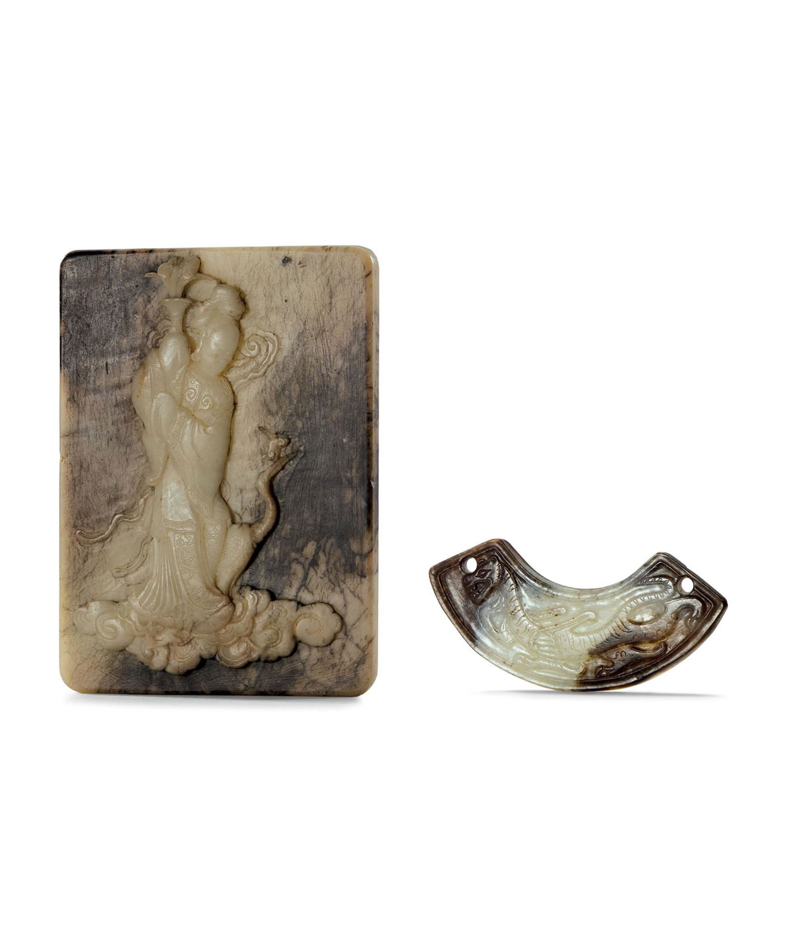 White Jade Table Screen and Pendant, Huang, Ming Dynasty Or Earlier (1 of 1)