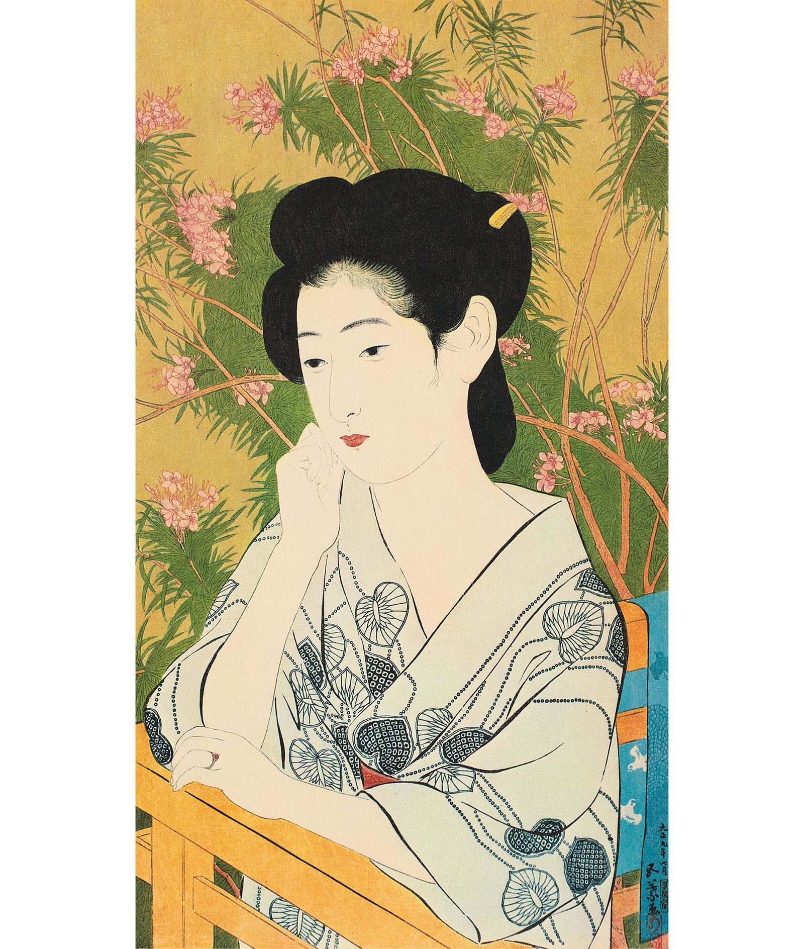 Hashiguchi Goyo (1880-1921), A Set of Ten Japanese Ladies' Paintings (1 of 10)