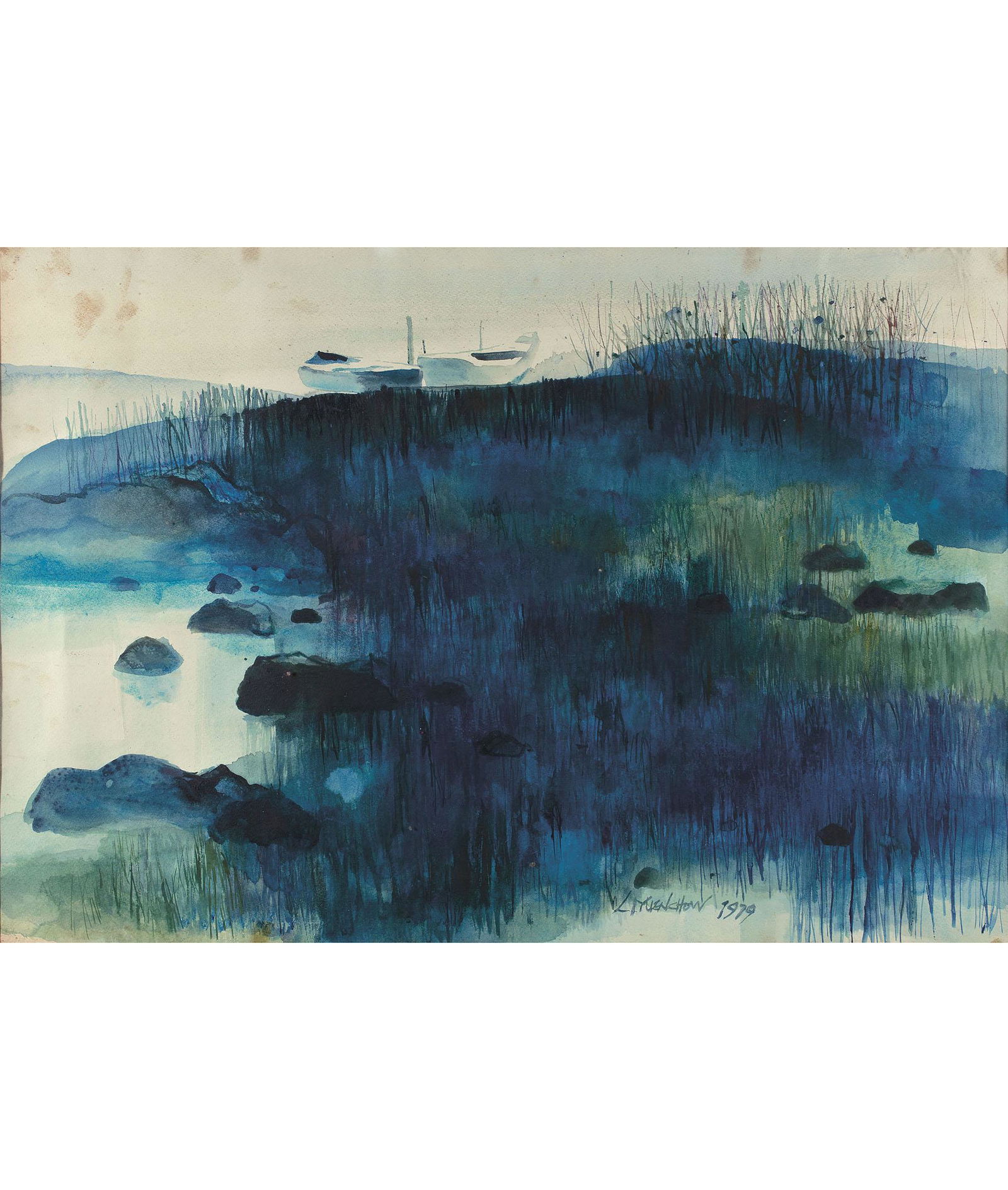 Li Yuen-Chow (B.1944), Moonlit Night (1 of 1)