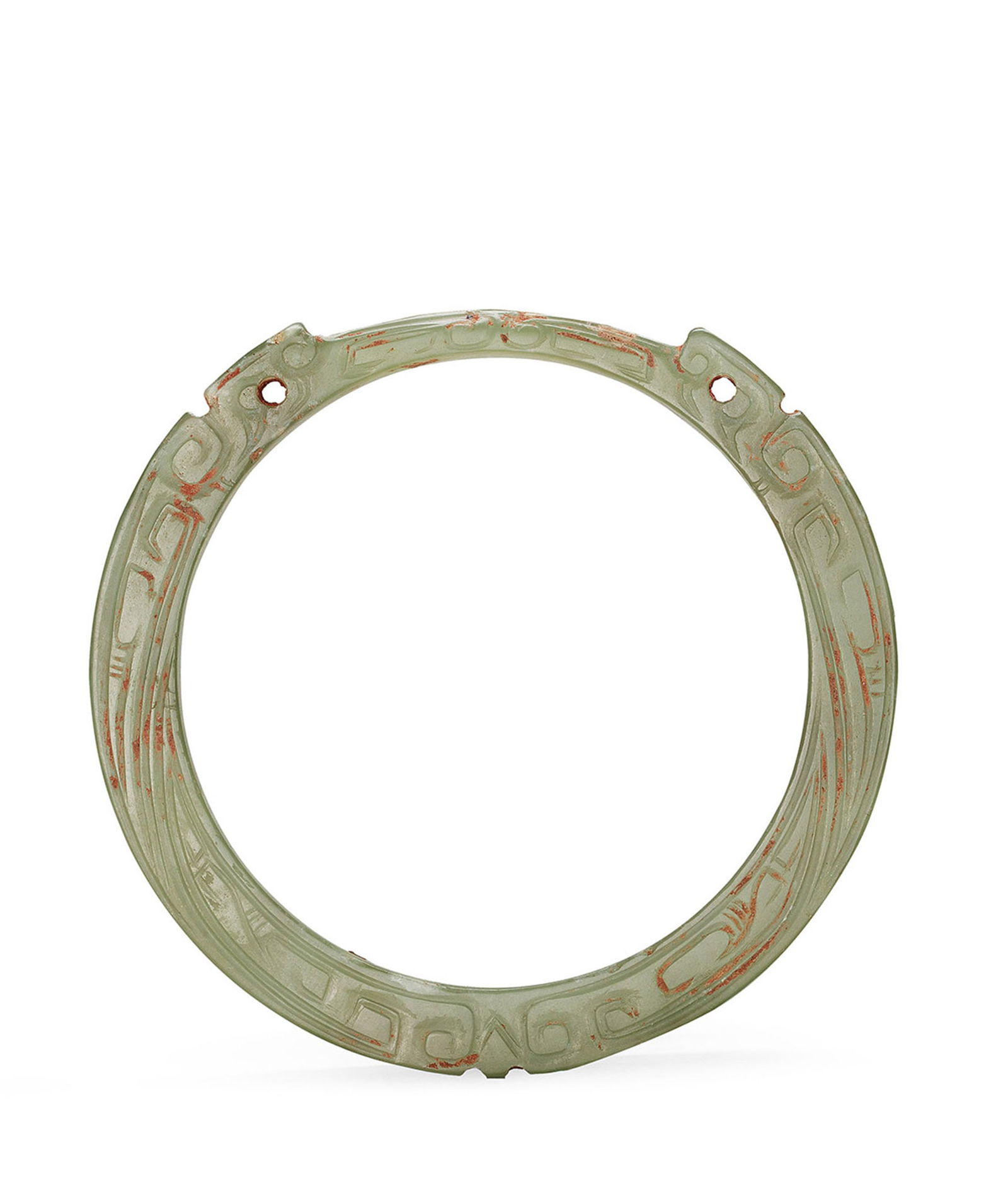 A Jade 'Dragon' Ring, Qing Dynasty or Earlier (1 of 1)