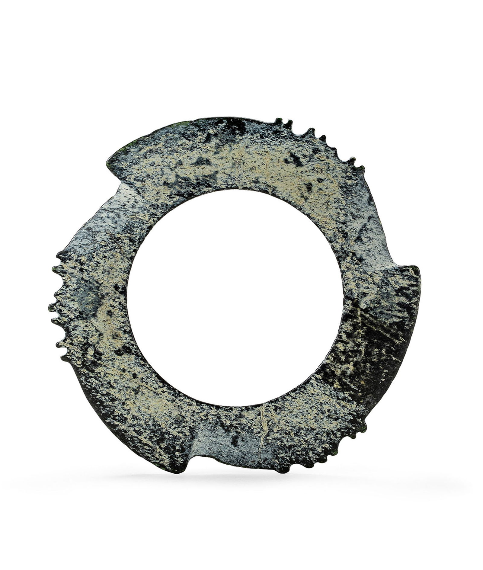 A Jade Notched Disc, Xuanji, Qing Dynasty or Earlier (1 of 1)