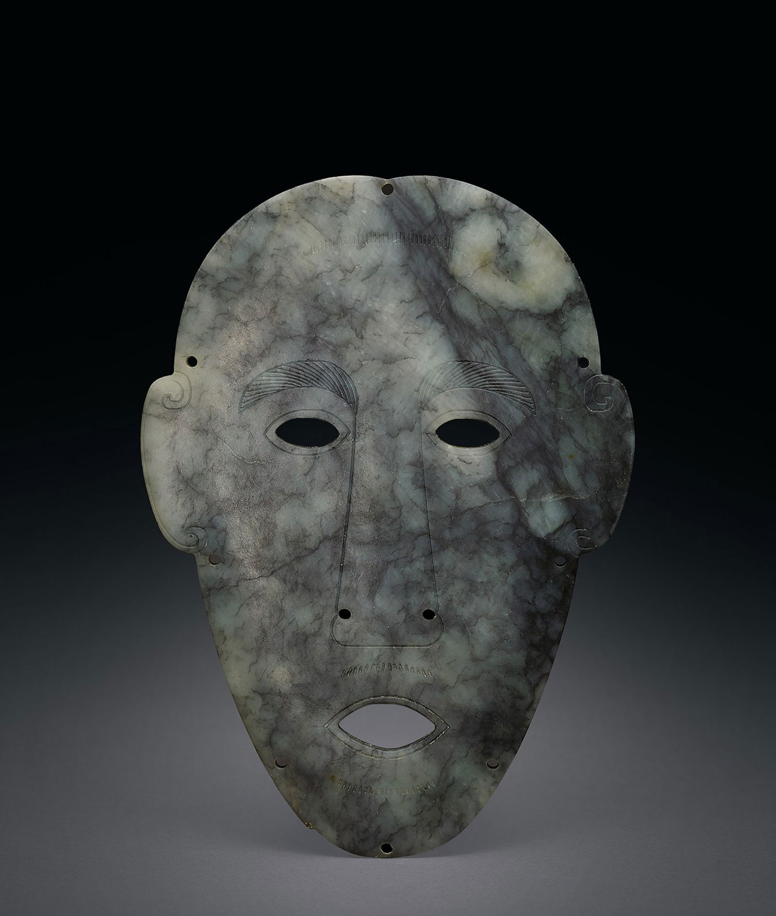 A Jade Mask, Warring States Period (1 of 1)