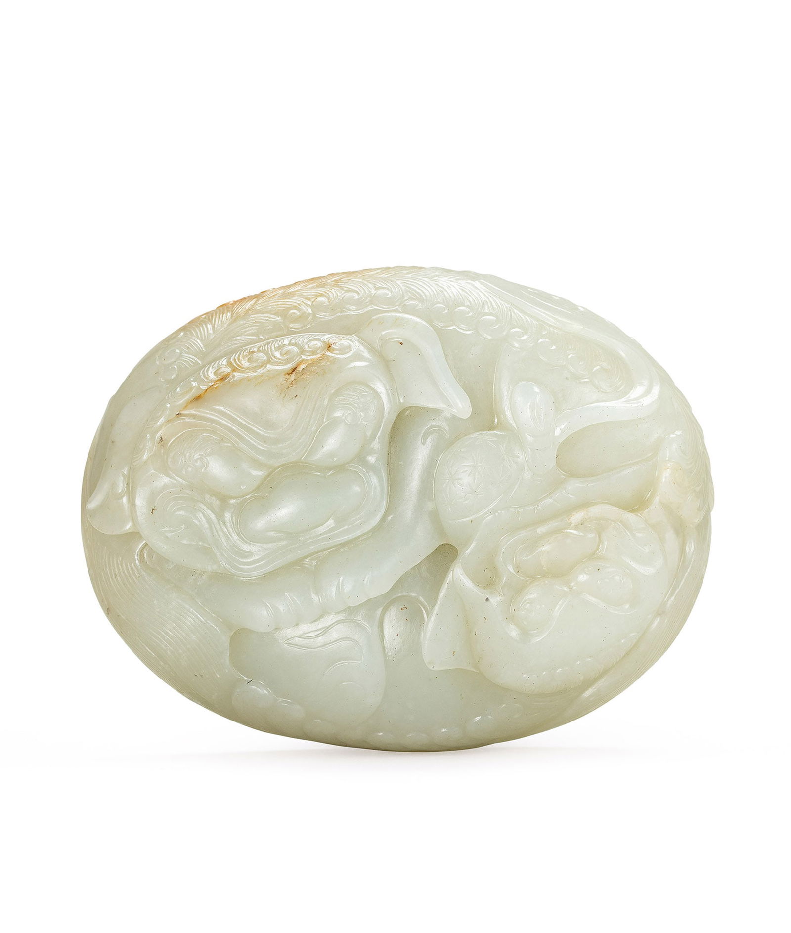 A White Jade Lion and Cub, Qing Dynasty (1 of 1)
