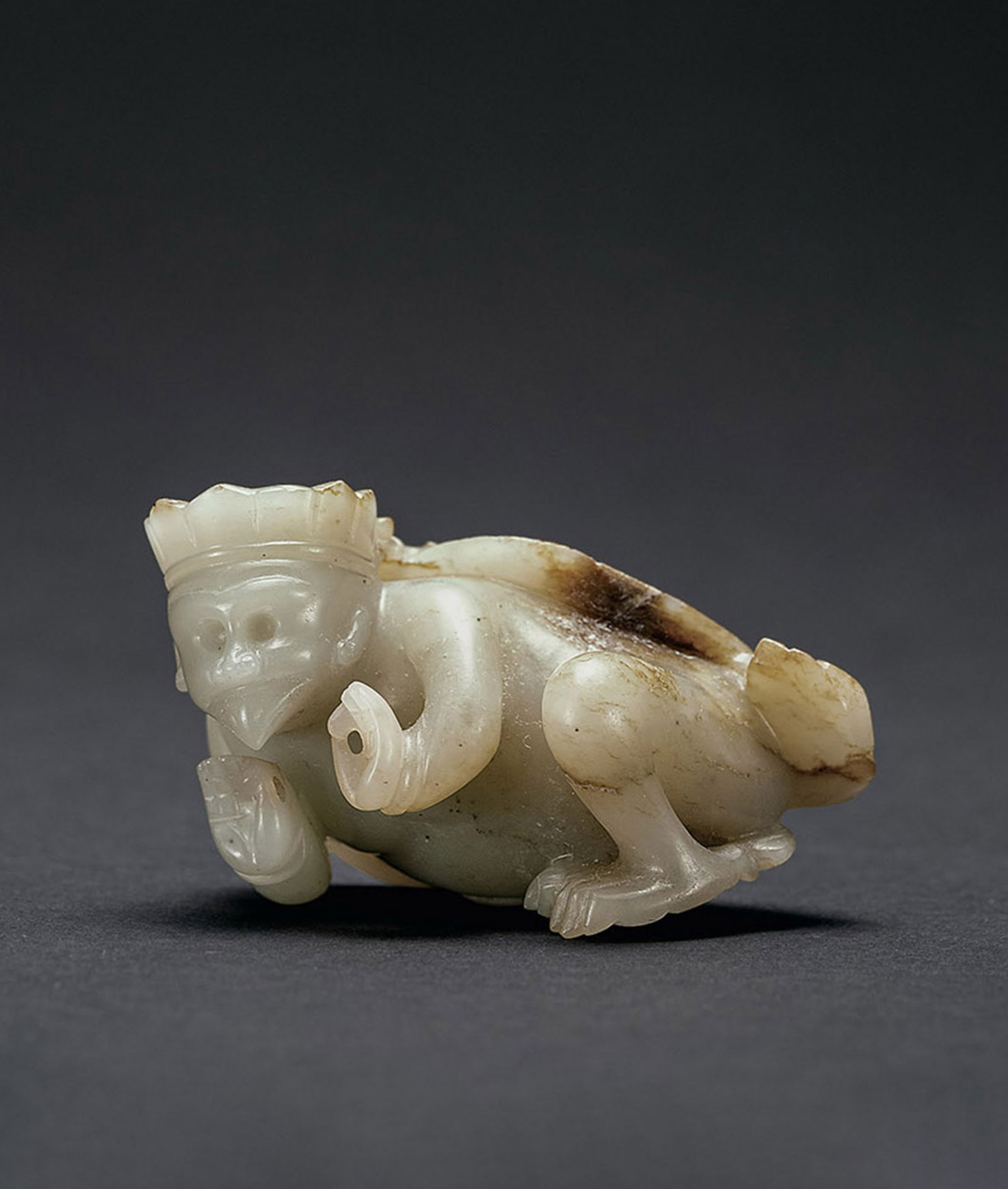 A Pale Celadon Jade Garuda, Qing Dynasty (1 of 1)