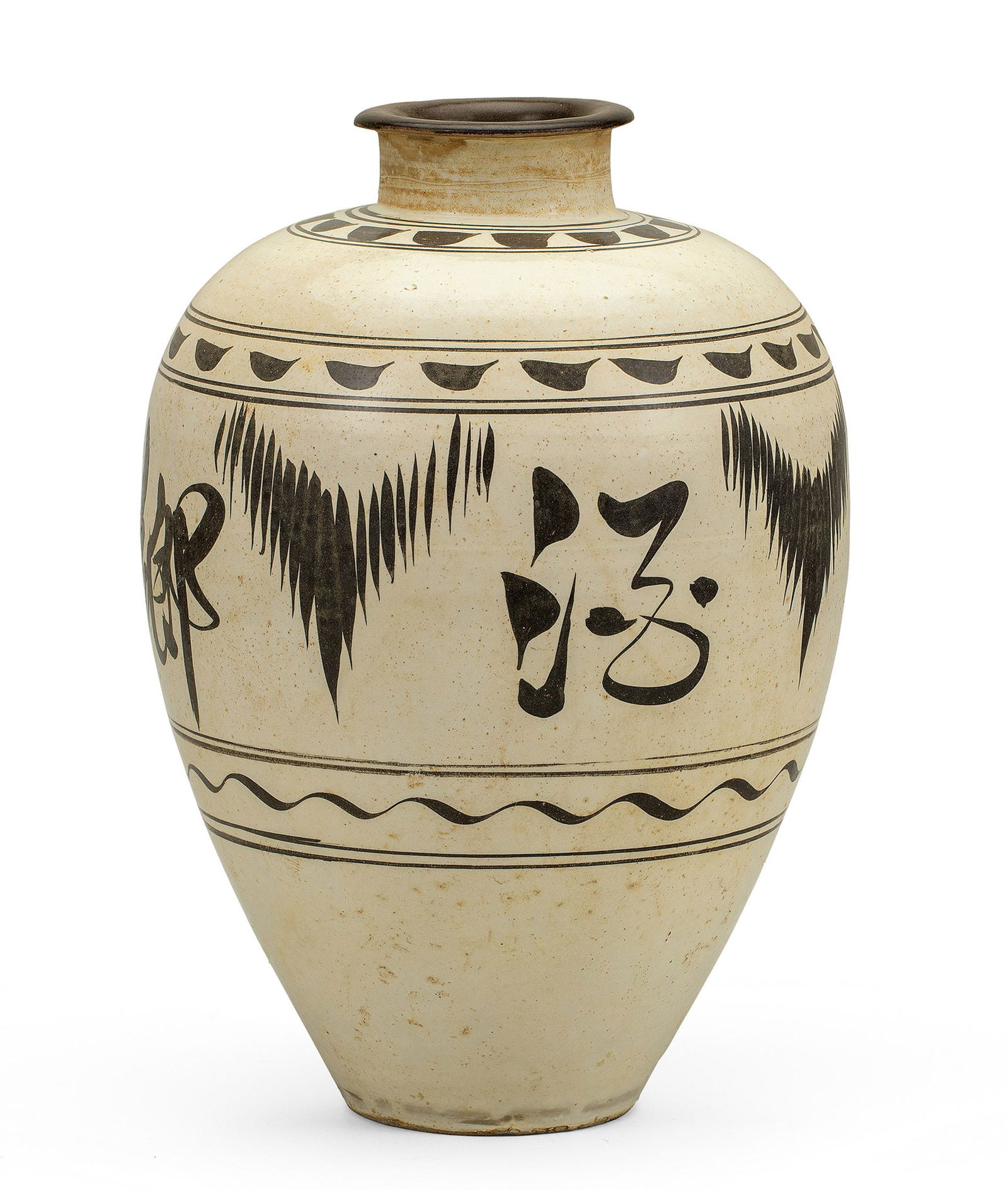 A Large Painted Cizhou Vase, Jin Dynasty (1 of 1)