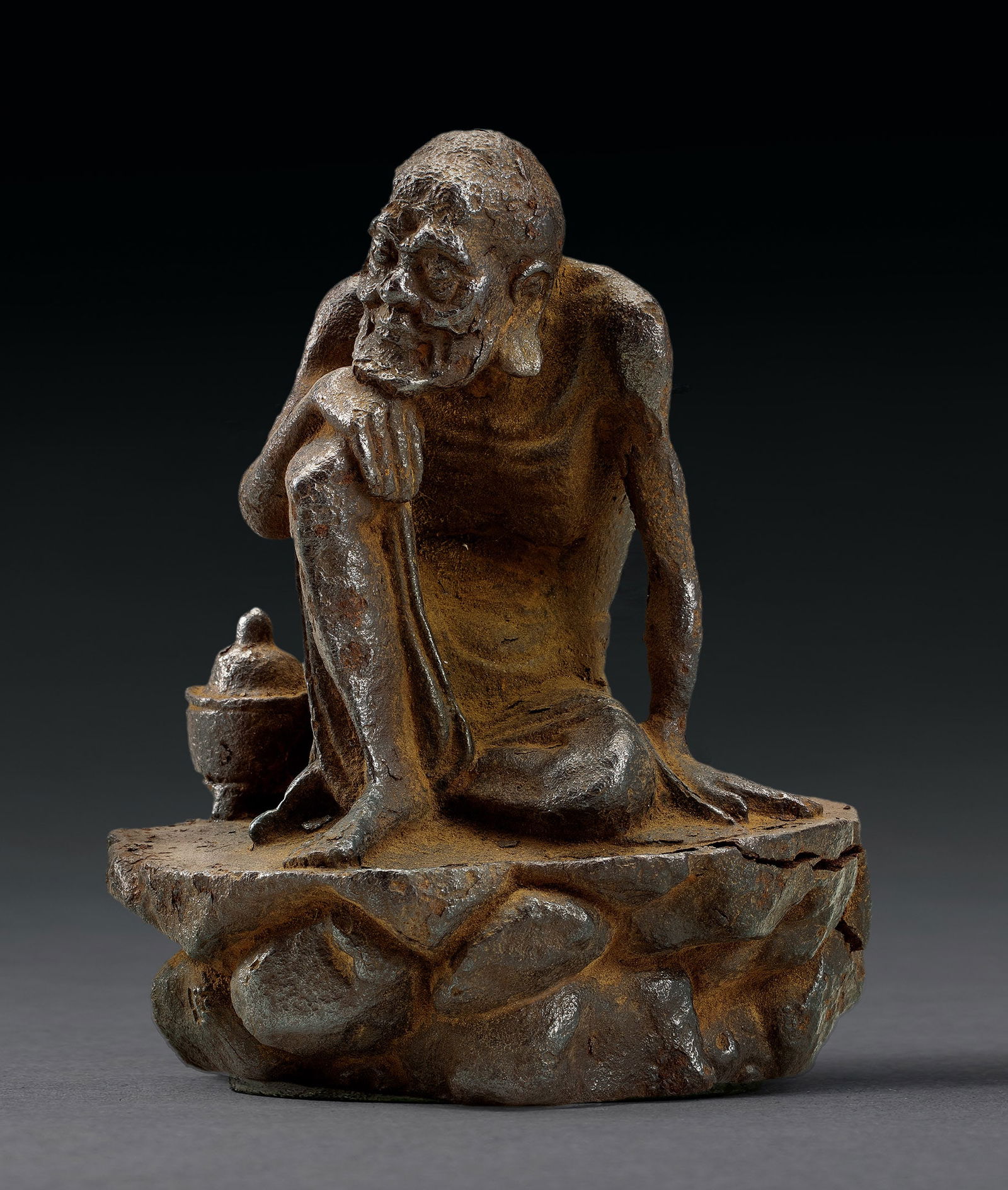Iron Figure of Ascetic Sakyamuni, Qing Dyn. or Earlier (1 of 1)