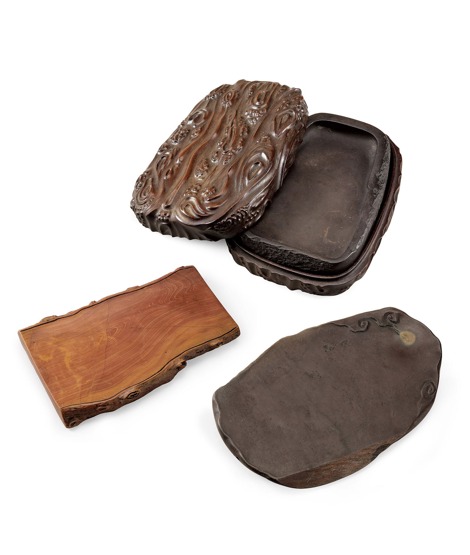 A Set of Three Inkstones (1 of 7)