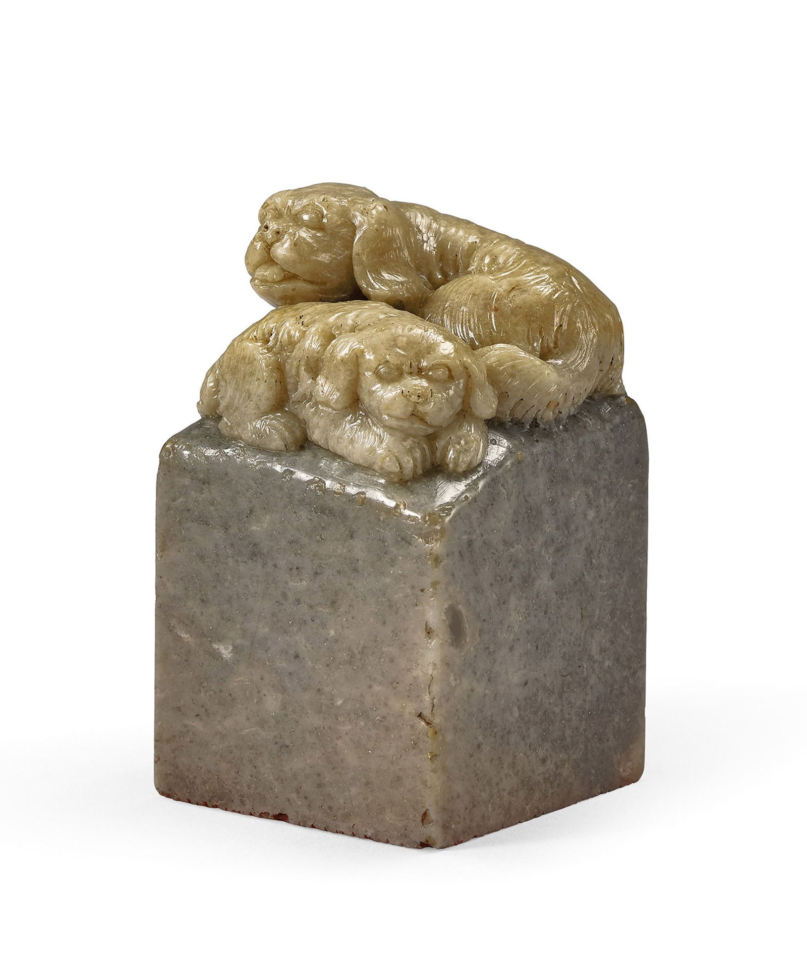A Qingtian Stone 'Dog' Seal by Lai Chu-Sheng (1 of 2)