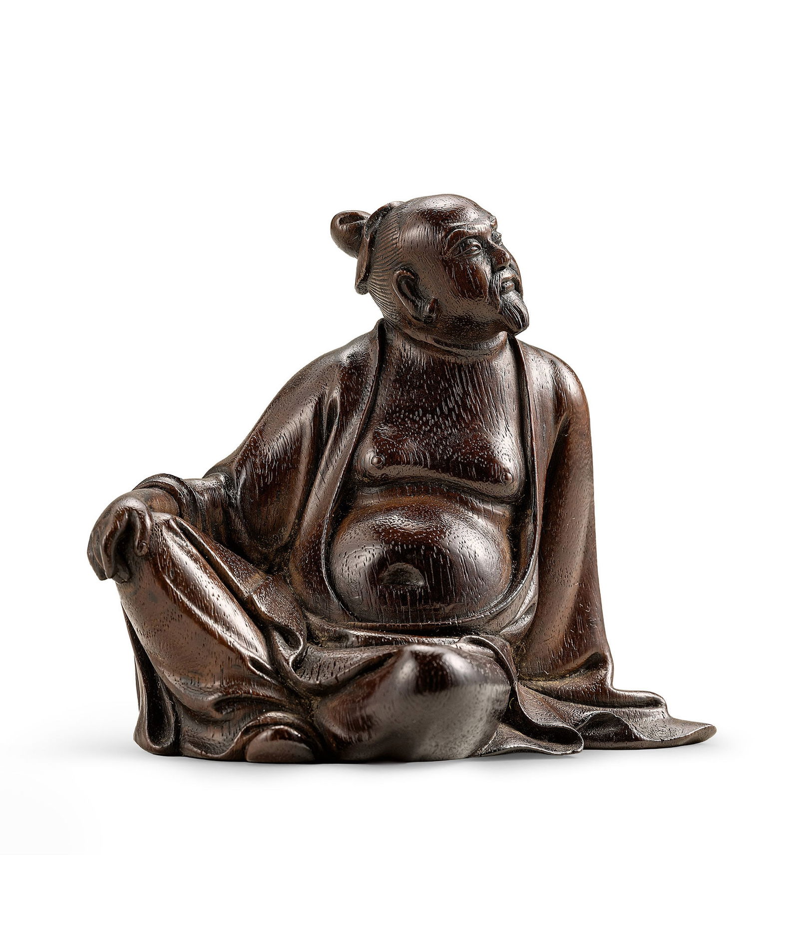 A Hongmu Figure of a Scholar, Qing Dynasty (1 of 1)