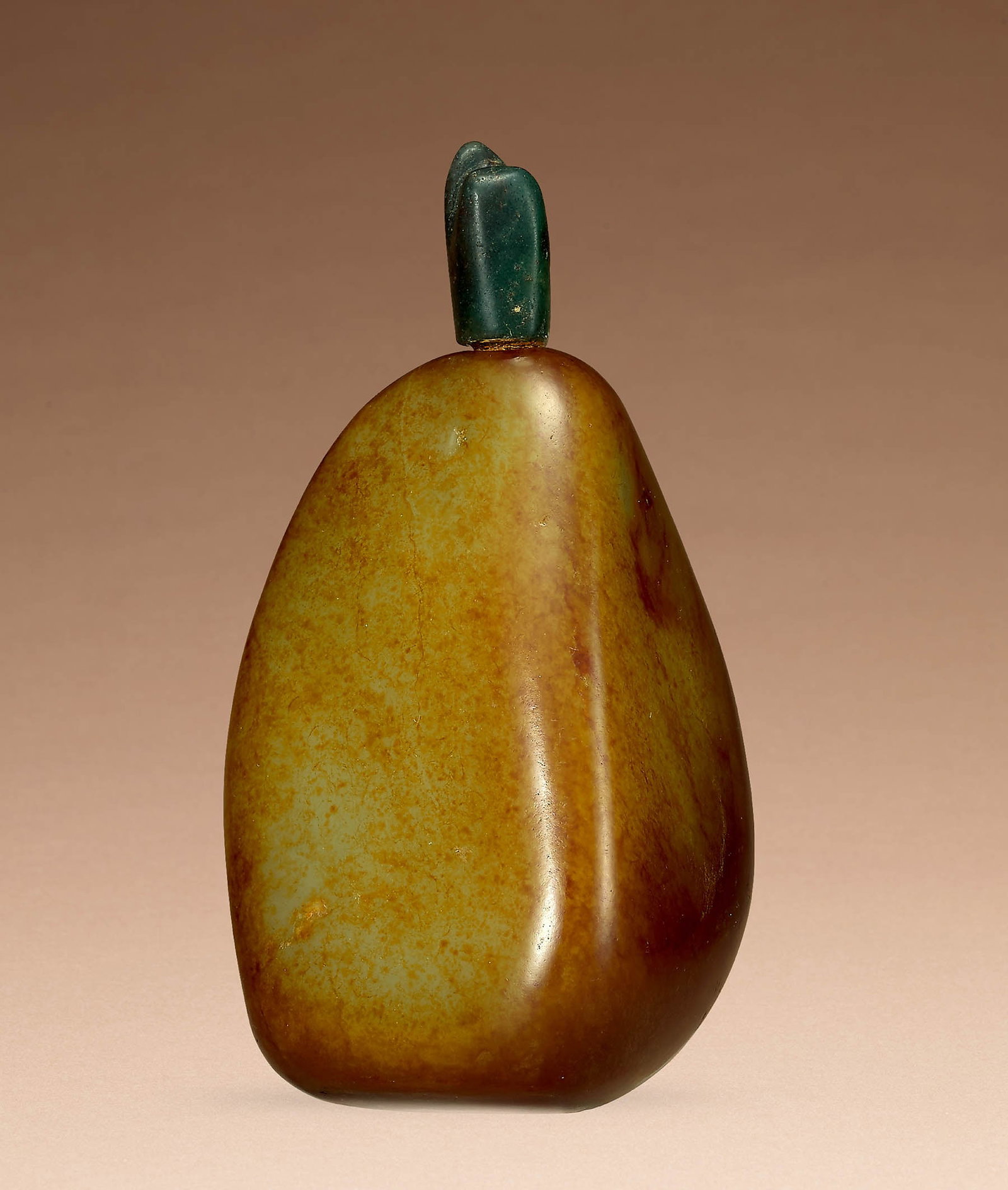 White and Russet Jade Snuff Bottle, Qing Dynasty (1 of 2)