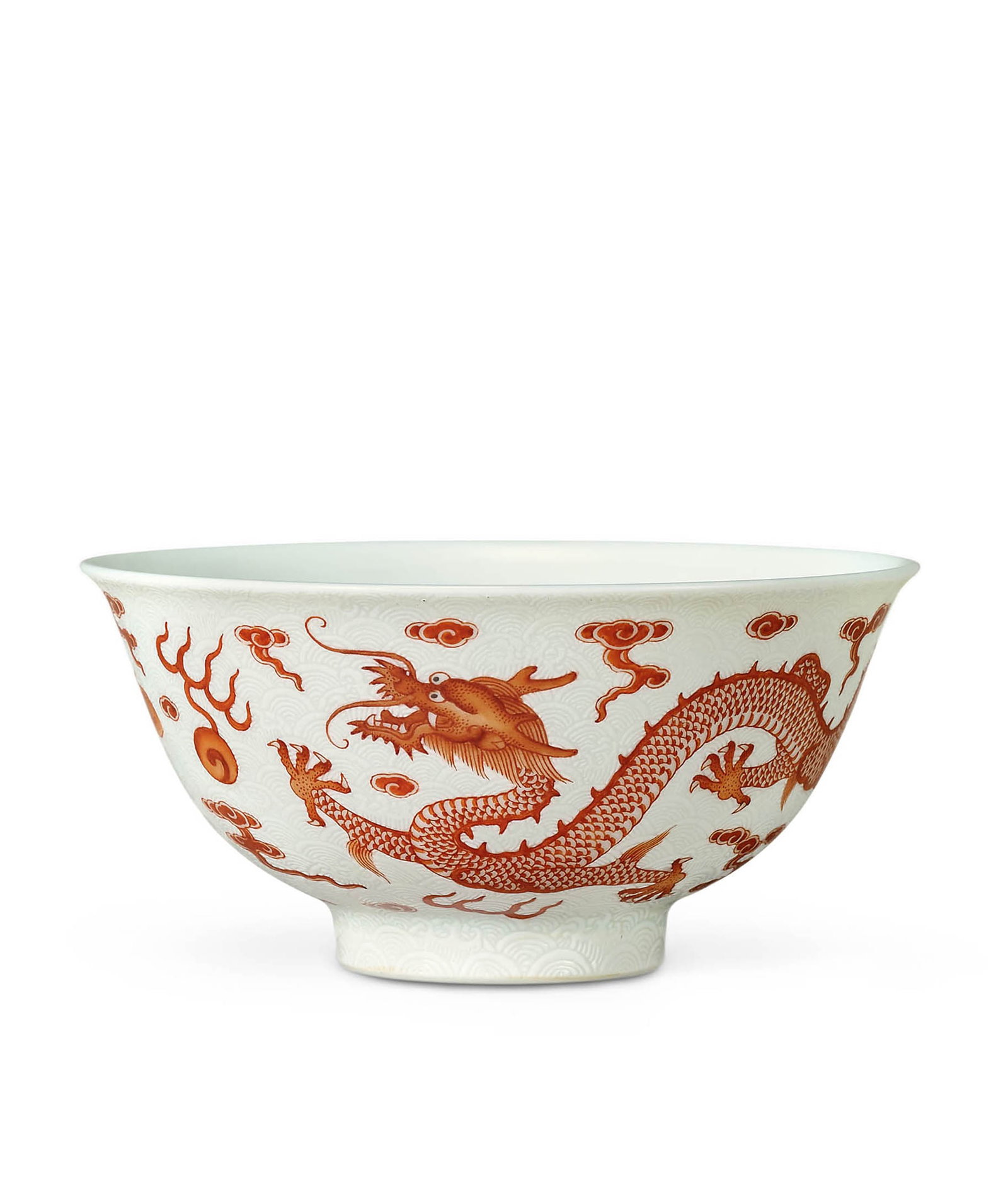 Iron-Red 'Dragon & Phoenix' Bowl, Qianlong M&P (1 of 3)