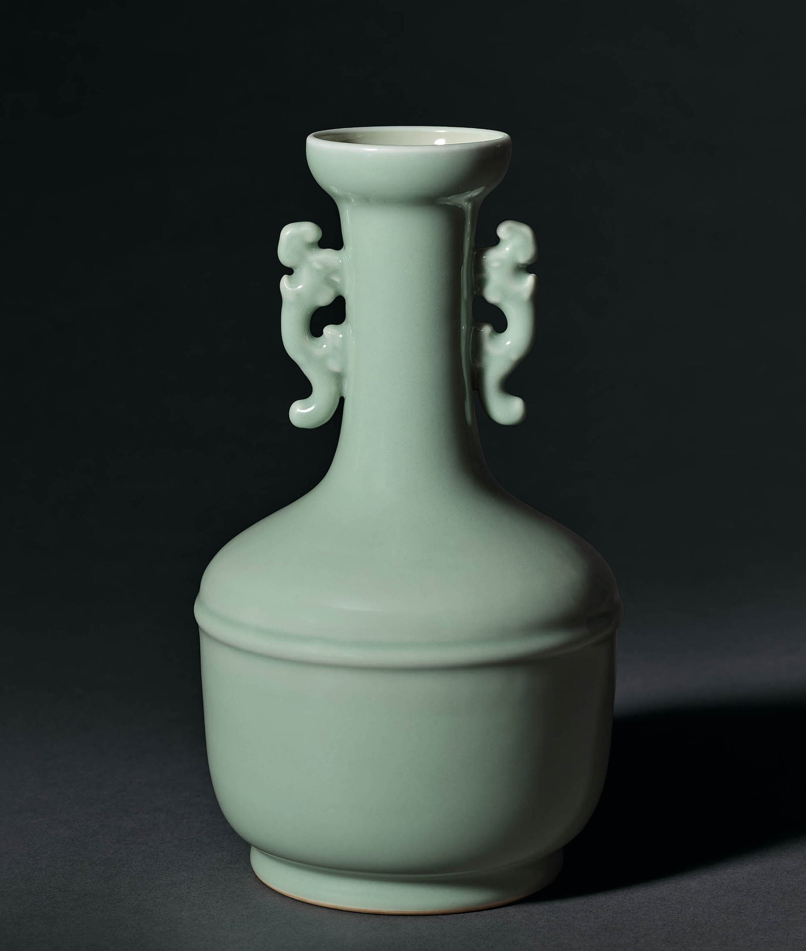 Celadon 'Dragon' Bottle Vase, Yongzheng M&P (1 of 5)
