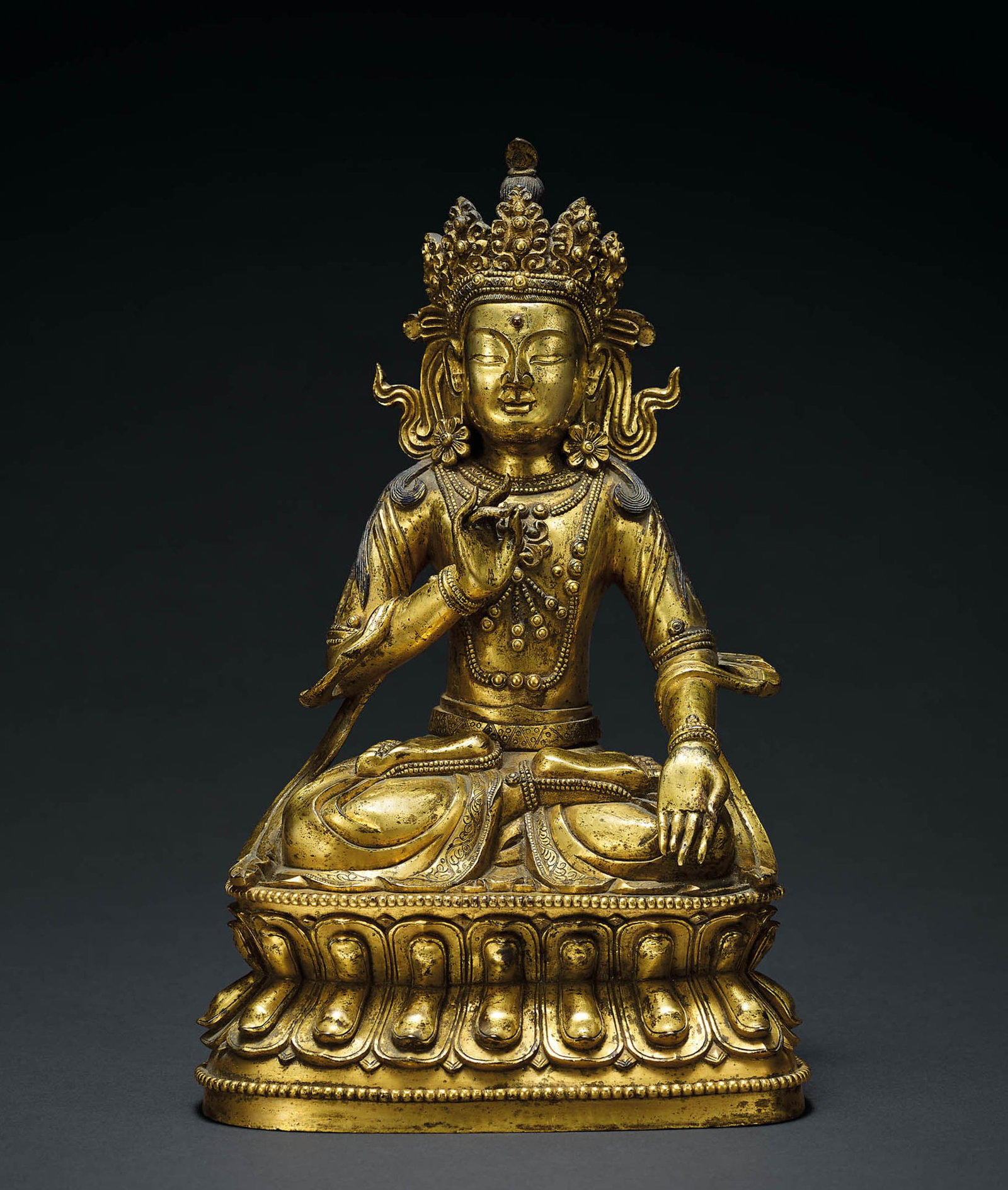 Gilt-Bronze Bodhisattva Figure, Qing Dynasty (1 of 1)