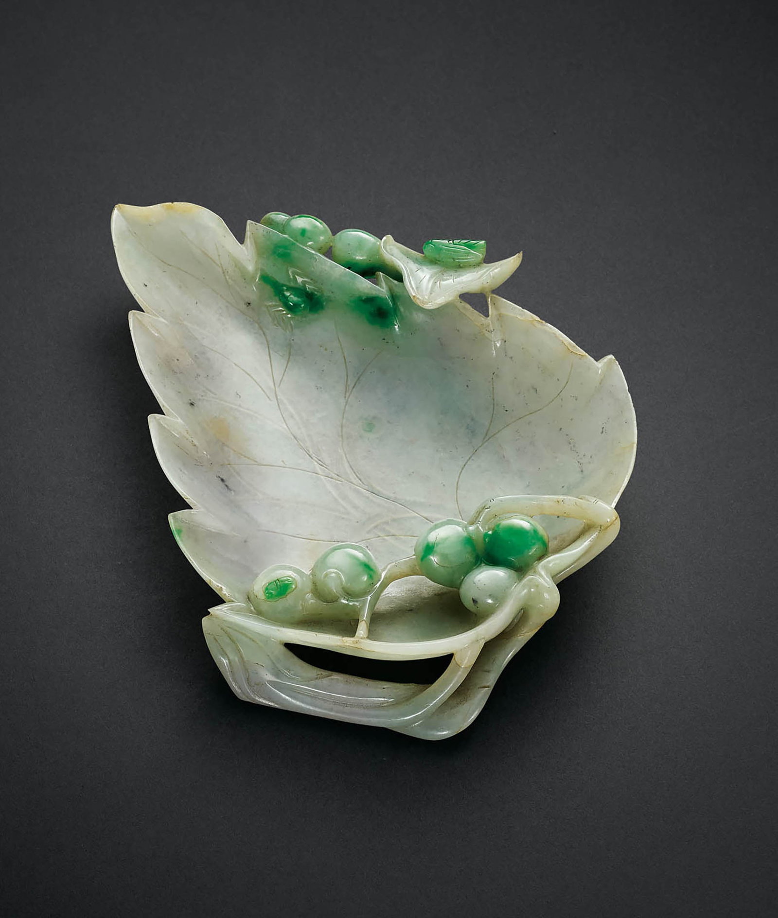 Jadeite 'Grape' Brush Lick, Qing Dynasty (1 of 1)