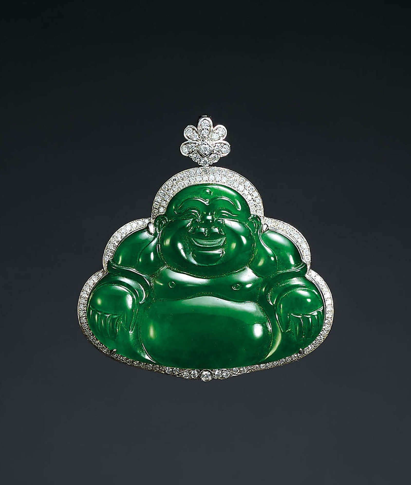 Glassy Jadeite 'Maitreya' Pendant (1 of 1)
