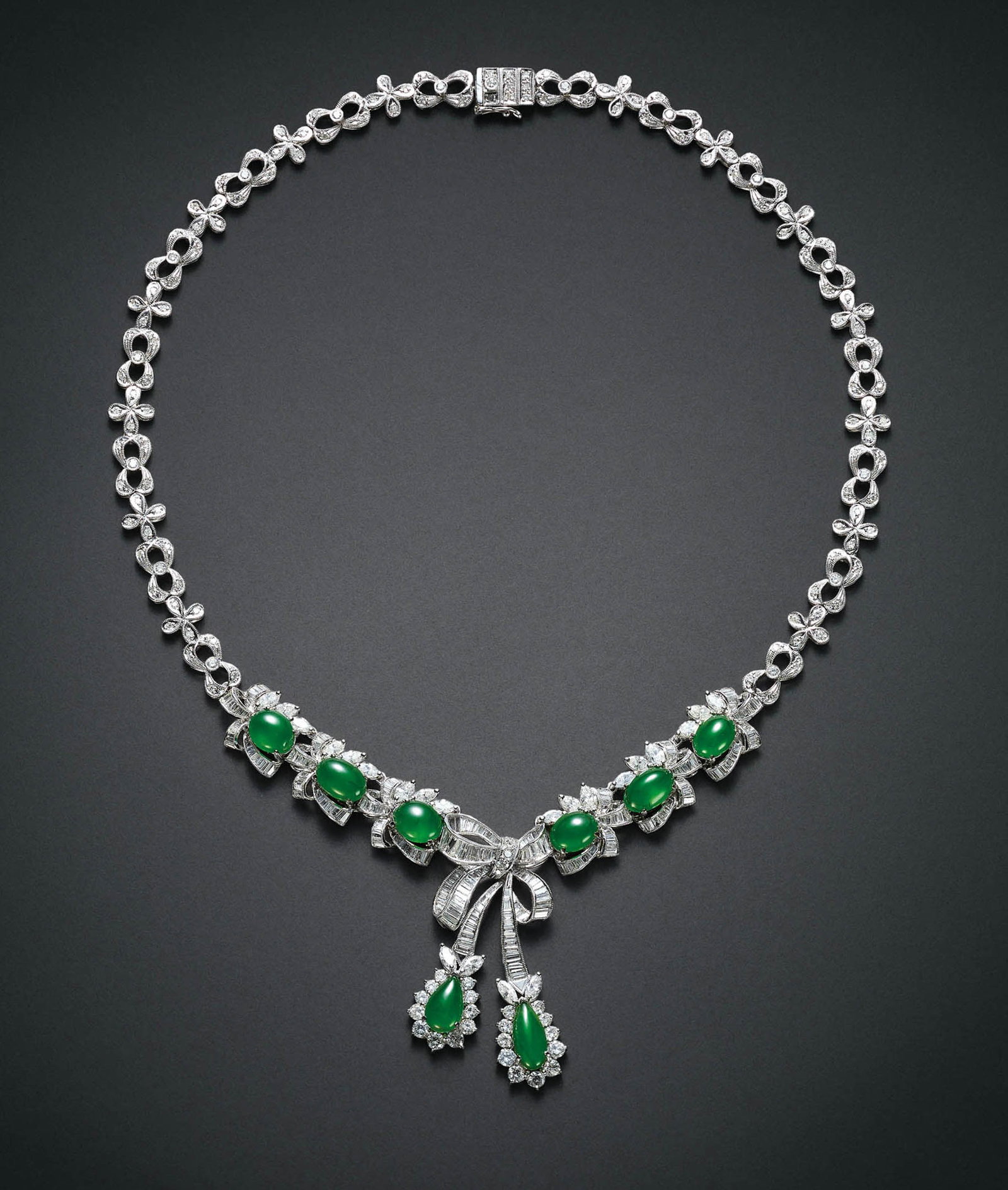 Icy Jadeite and Diamond Necklace (1 of 1)
