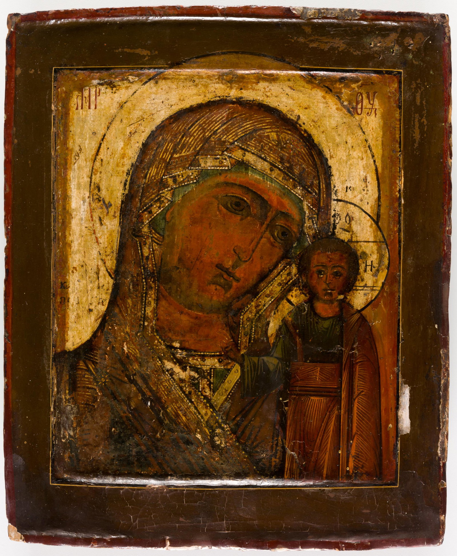 Mother of God Kasanskaya, Russian icon, 18th c.: Mother of God Kasanskaya, Russian icon, 18th c., 31 x 25,5 cm, Provenance: 1989 Elsa Bloch-Diener; Private property Bern.