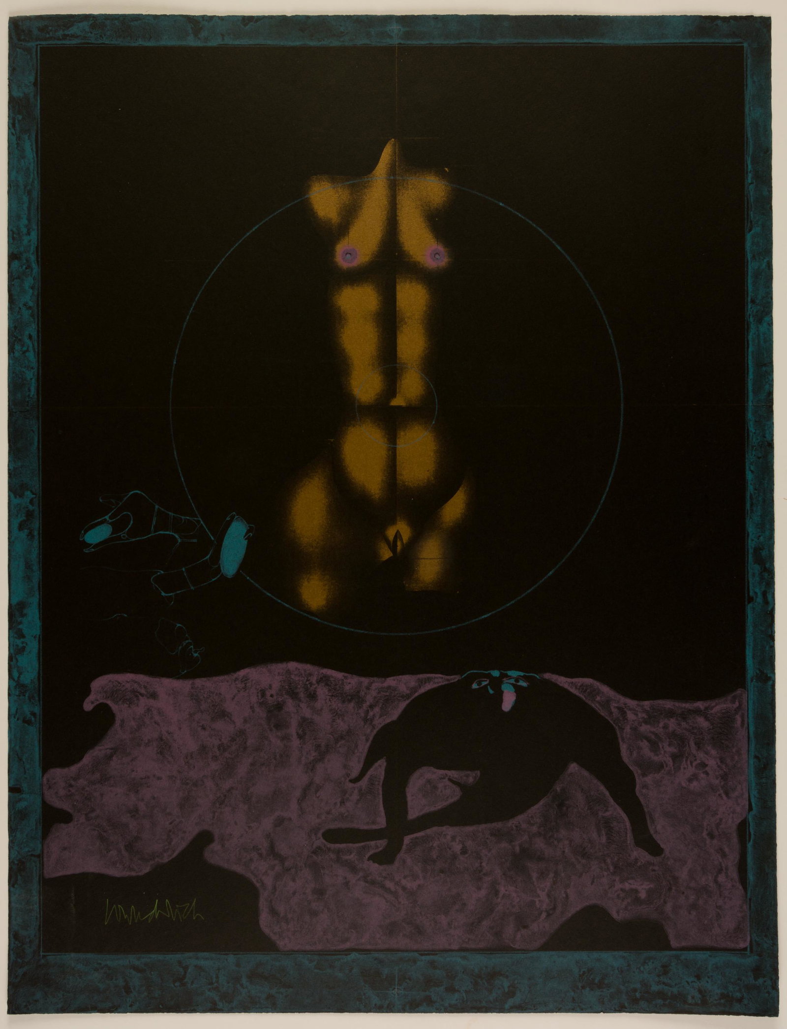 Paul WUNDERLICH (1927-2010), Ein böses Tier: Paul WUNDERLICH (1927-2010), Ein böses Tier, Lithograph, signed, 64,7 x 49,7 cm