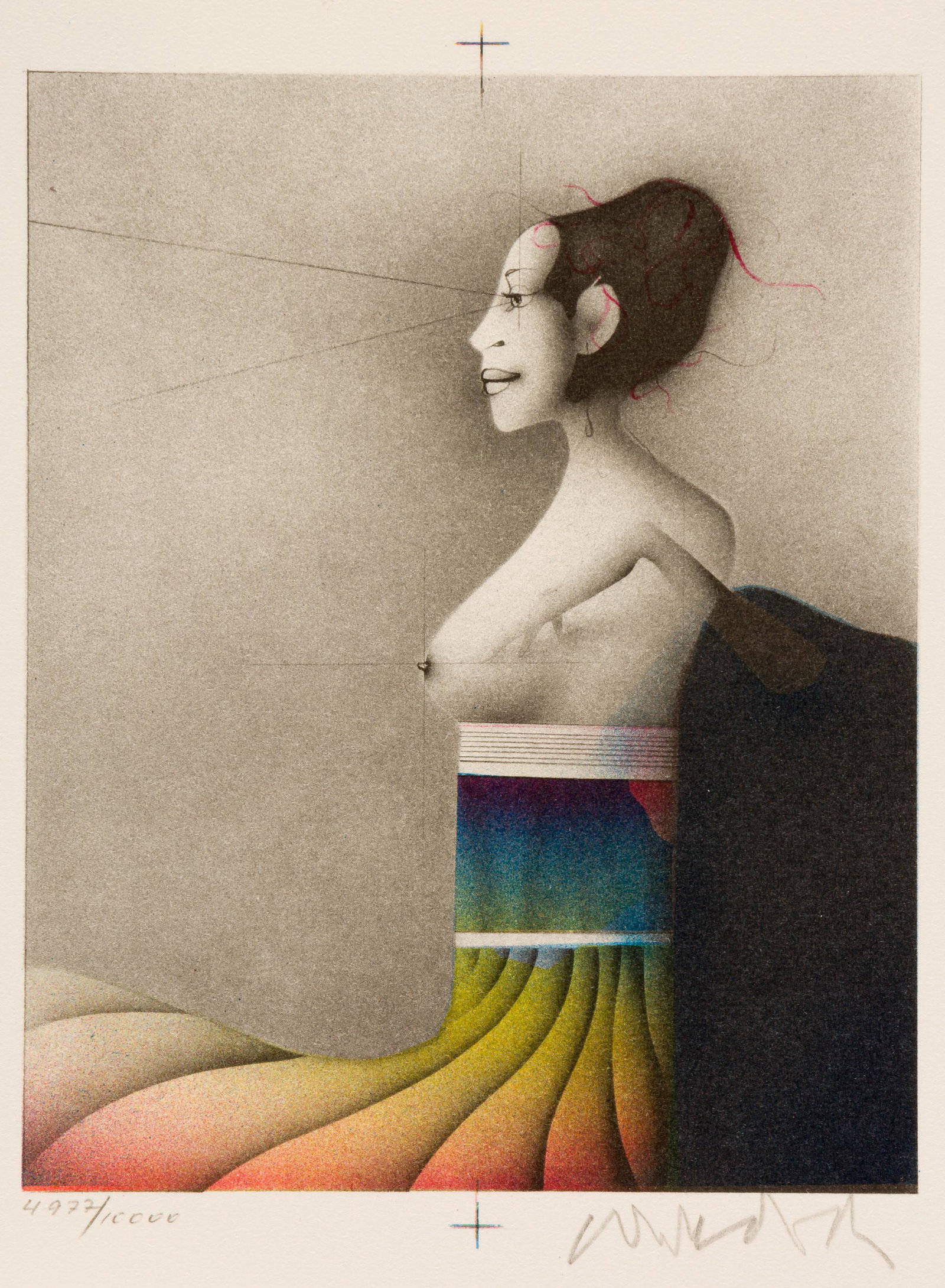 Paul WUNDERLICH (1927-2010), Untitled: Paul WUNDERLICH (1927-2010), Untitled, Lithography, 4977/10000, signed with pencil, 14,5 x 11,5 cm