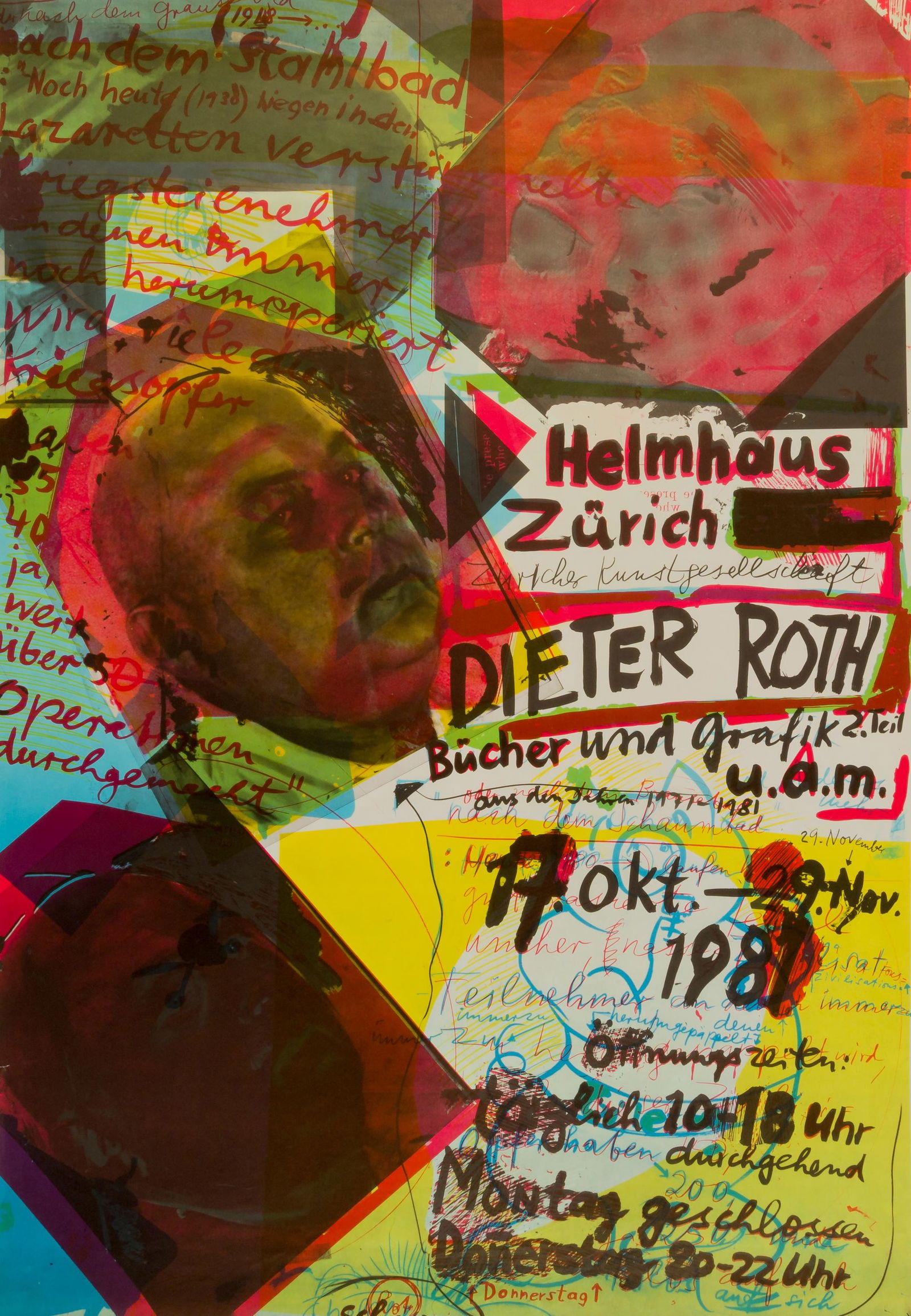 Different artists - 6 posters: Verschiedene Küstler6 Plakate der Ausstellungen \Nabis und Fauves\" im Kunsthaus Zürich 1983, Ferdinand Hodler im Kunsthaus Zürich, 1983, Bonnard im Kunsthaus Zürich 1984/85,Dieter Roth im Helmhau
