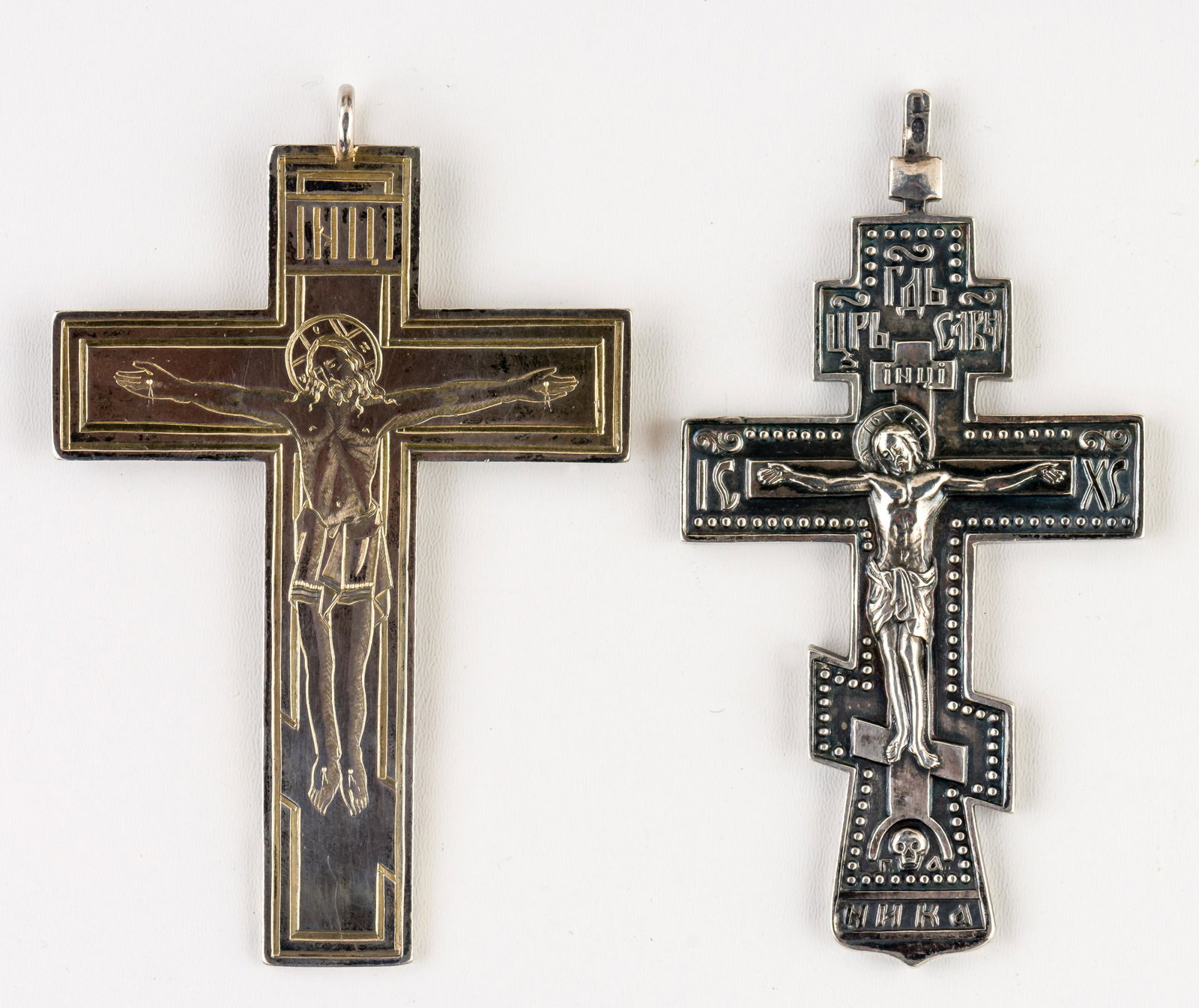 2 RARE RUSSIAN PRIEST CROSSES (1 of 2)