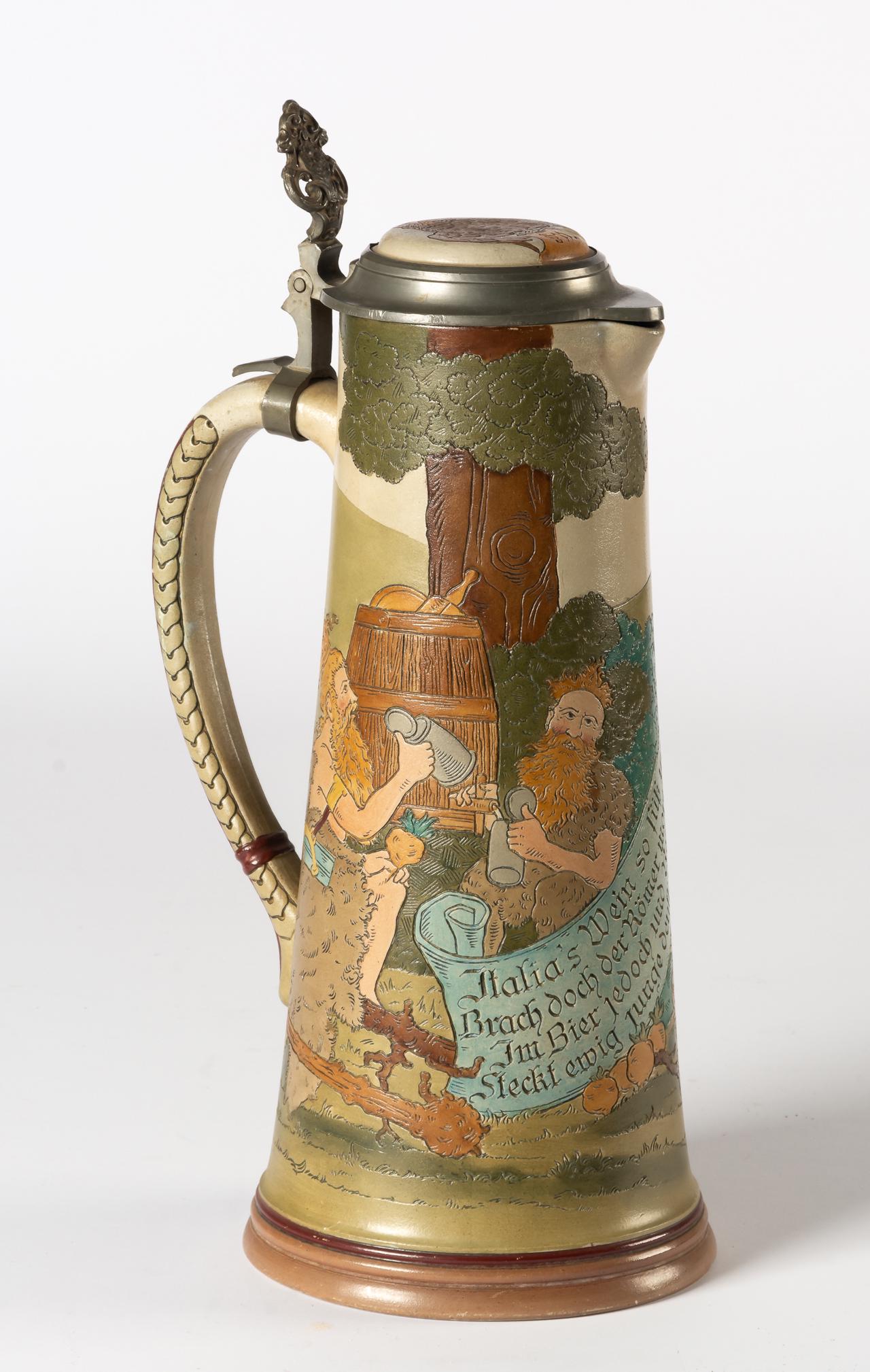 A VERY LARGE GERMAN BEER PITCHER (1 of 1)