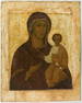 VERY LARGE DOUBLE-SIDED RUSSIAN ICON SHOWING THE MOTHER