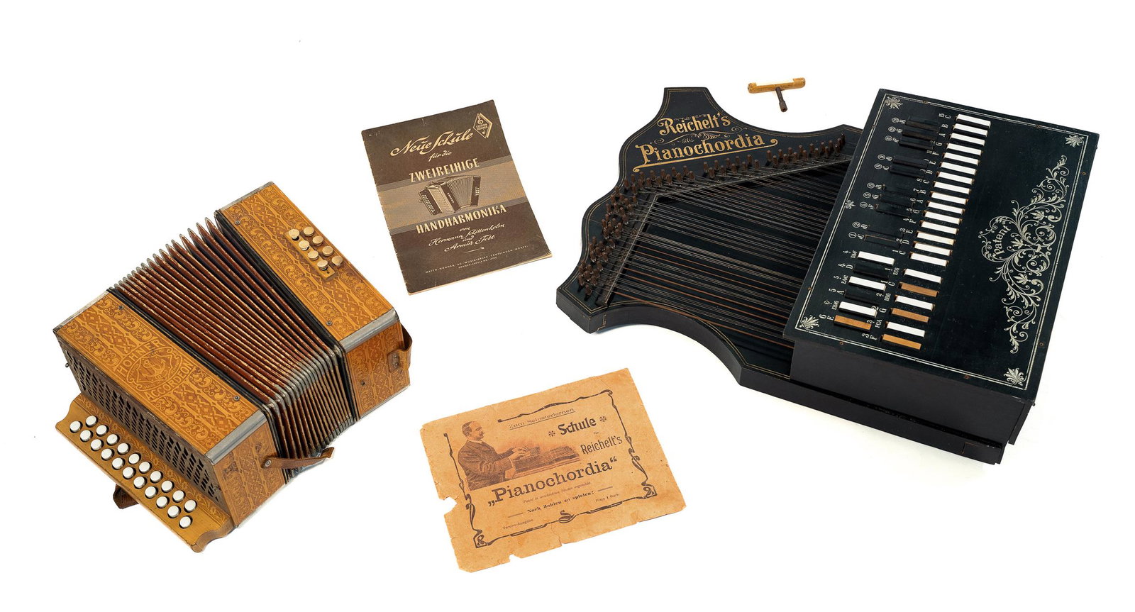 CONVOLUTE OF REICHELT PIANOCHORDIA AND HOHNER HARMONICA (1 of 3)