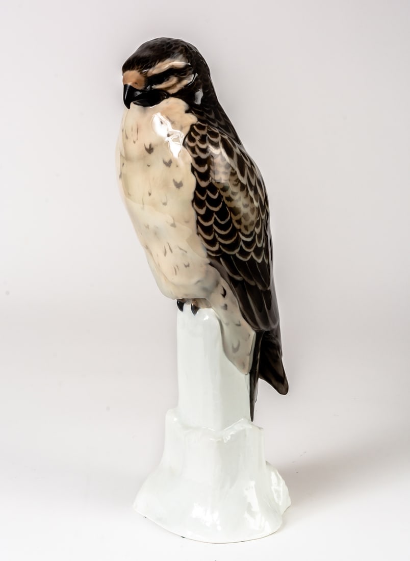 BUSSARD, Sehr grosse Porzellanfigur, Rosenthal, um 1920 (1 of 2)