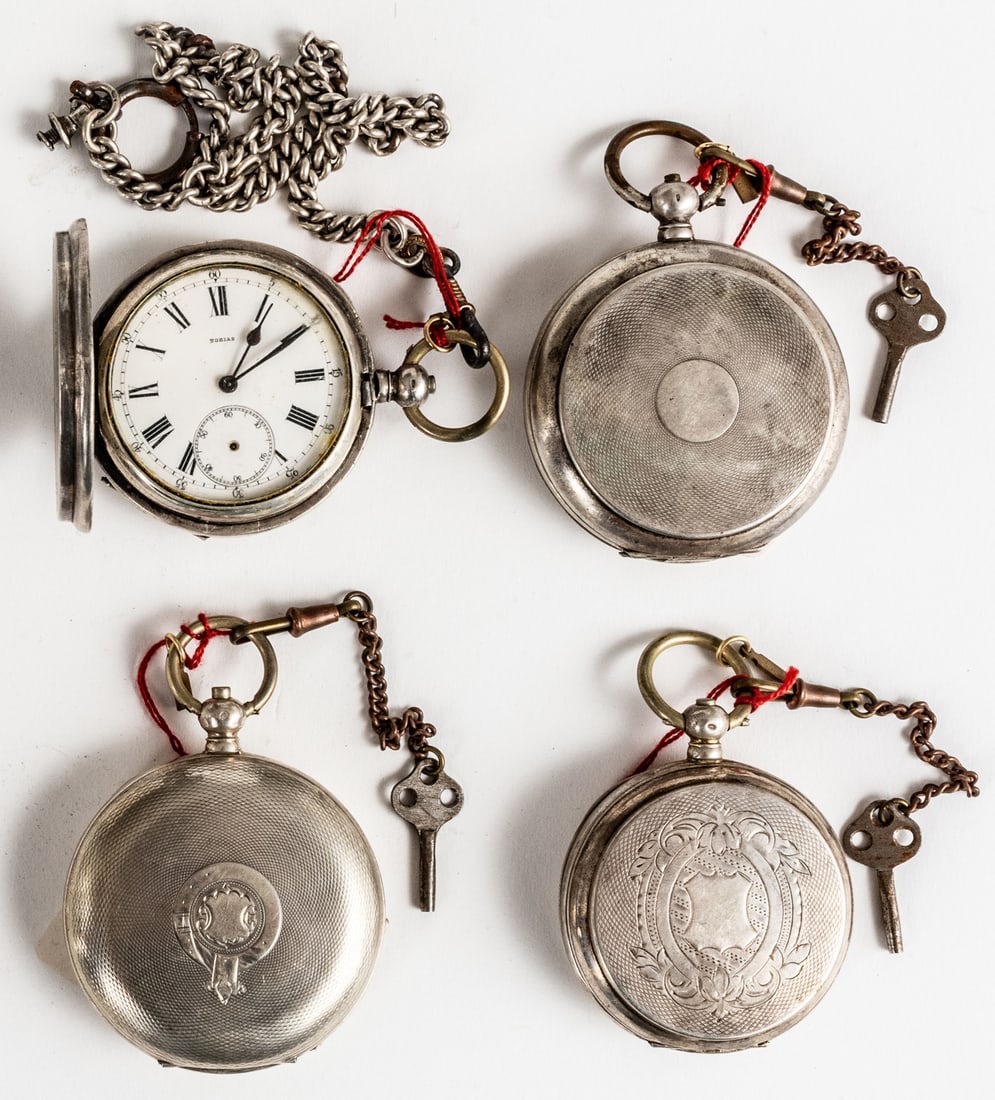 LOT OF 4 POCKET WATCHES (1 of 2)