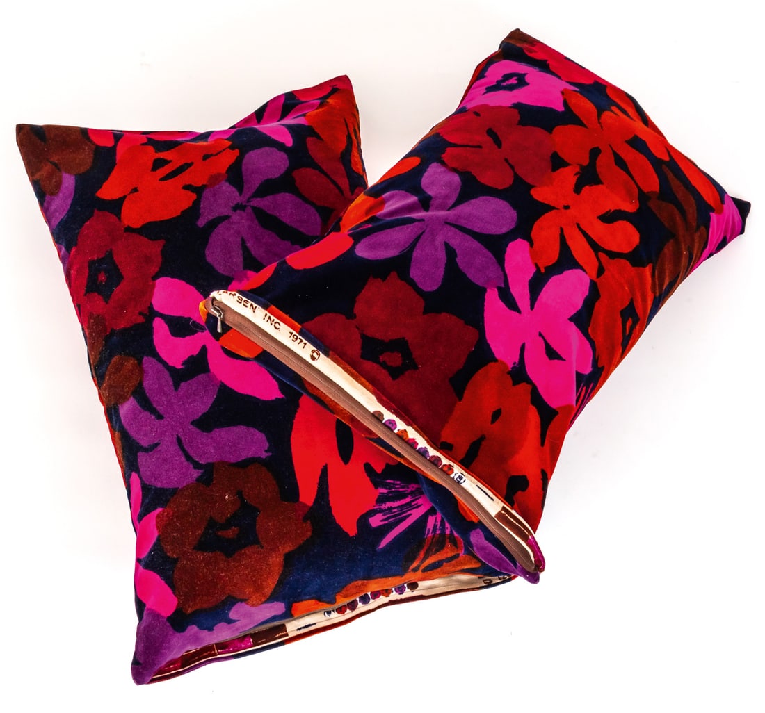 PAIR OF JACK LENOR LARSEN PILLOW SLIPS (1 of 1)