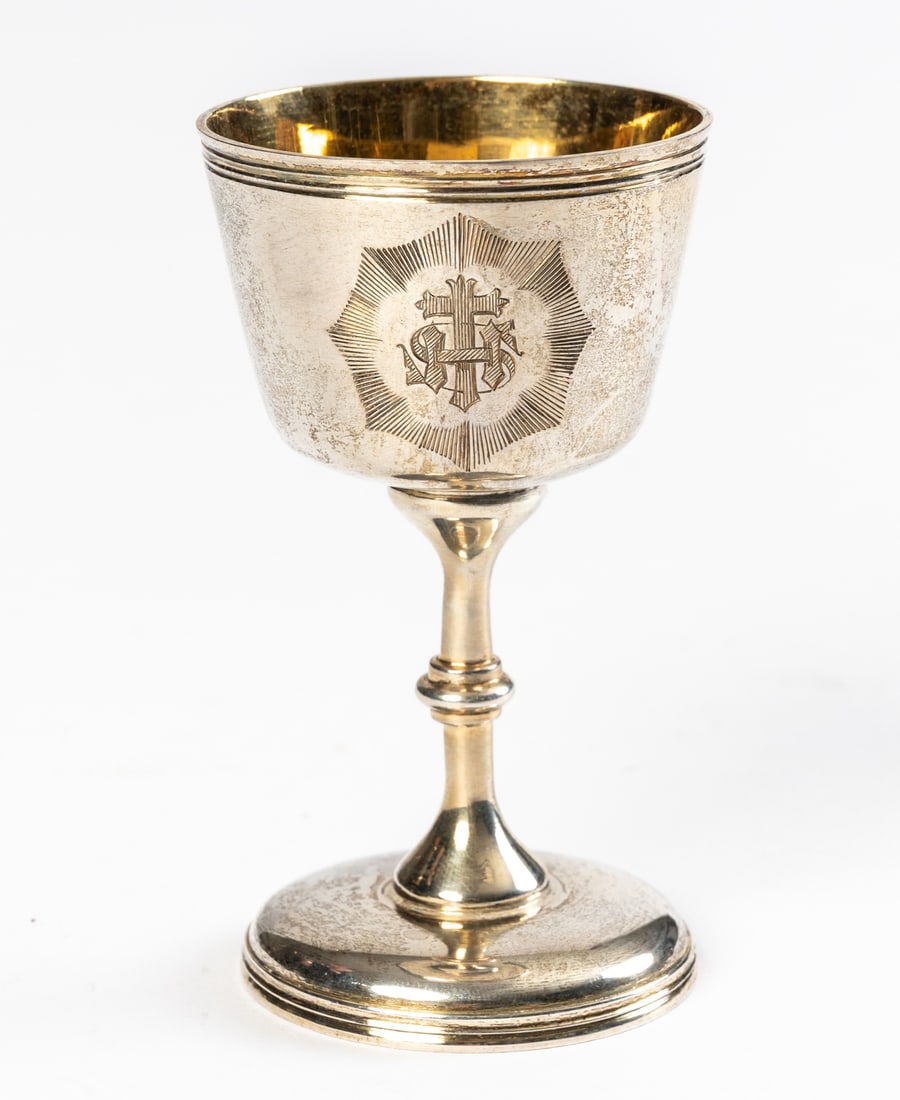 SMALL ENGLISH SILVER CHALICE (1 of 2)