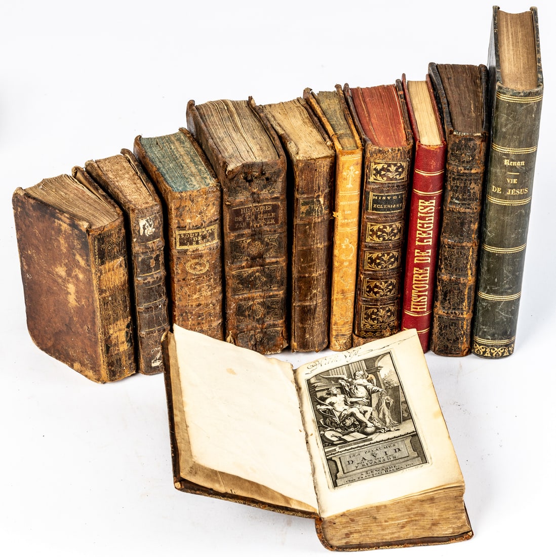 LOT OF 11 BOOKS ON RELIGIOUS THEMES FROM THE 17TH TO 19TH CENTURIES (1 of 13)