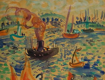 Painting: Attributed to RAOUL DUFY (French, 1877-1953) (1 of 1)