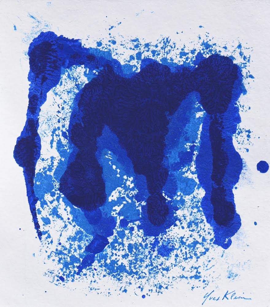 Painting: YVES KLEIN (attrib) (French, 1928-1962) (1 of 1)