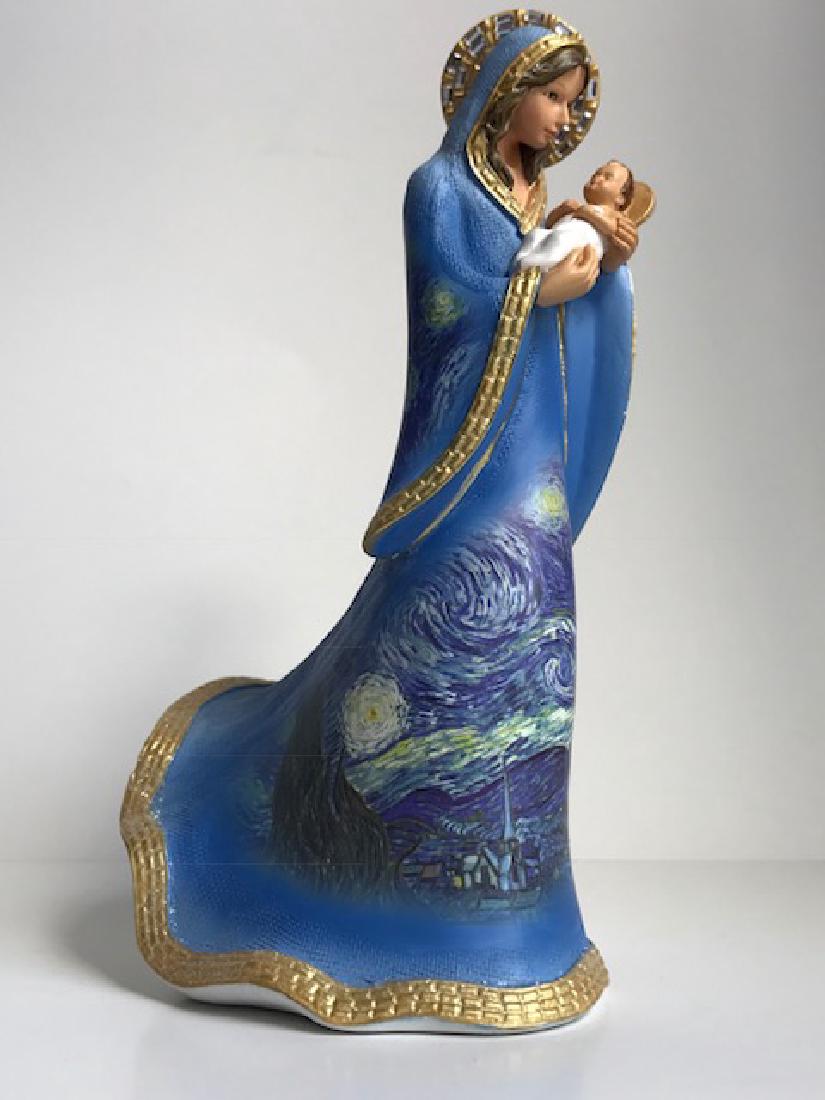 Rare Signed Vincent Van Gogh Starry Night Figure: “Mary and Baby Jesus” - Beautiful Piece